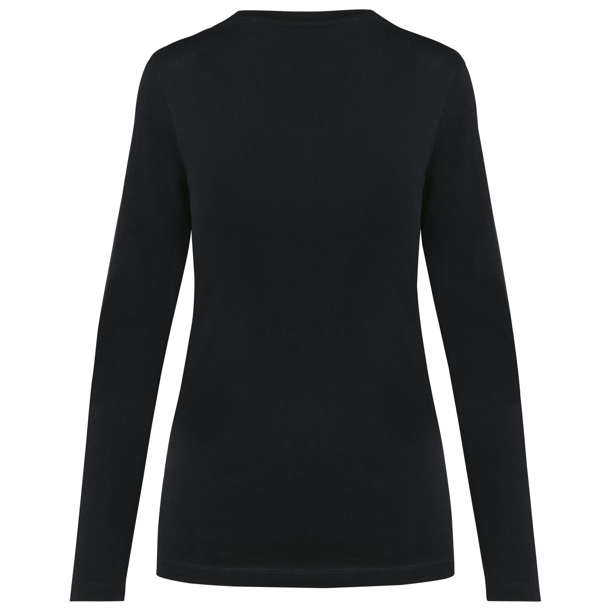 Supima® dames-T-shirt ronde hals lange mouwen