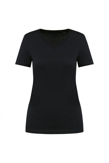 Supima® dames-T-shirt V-hals korte mouwen