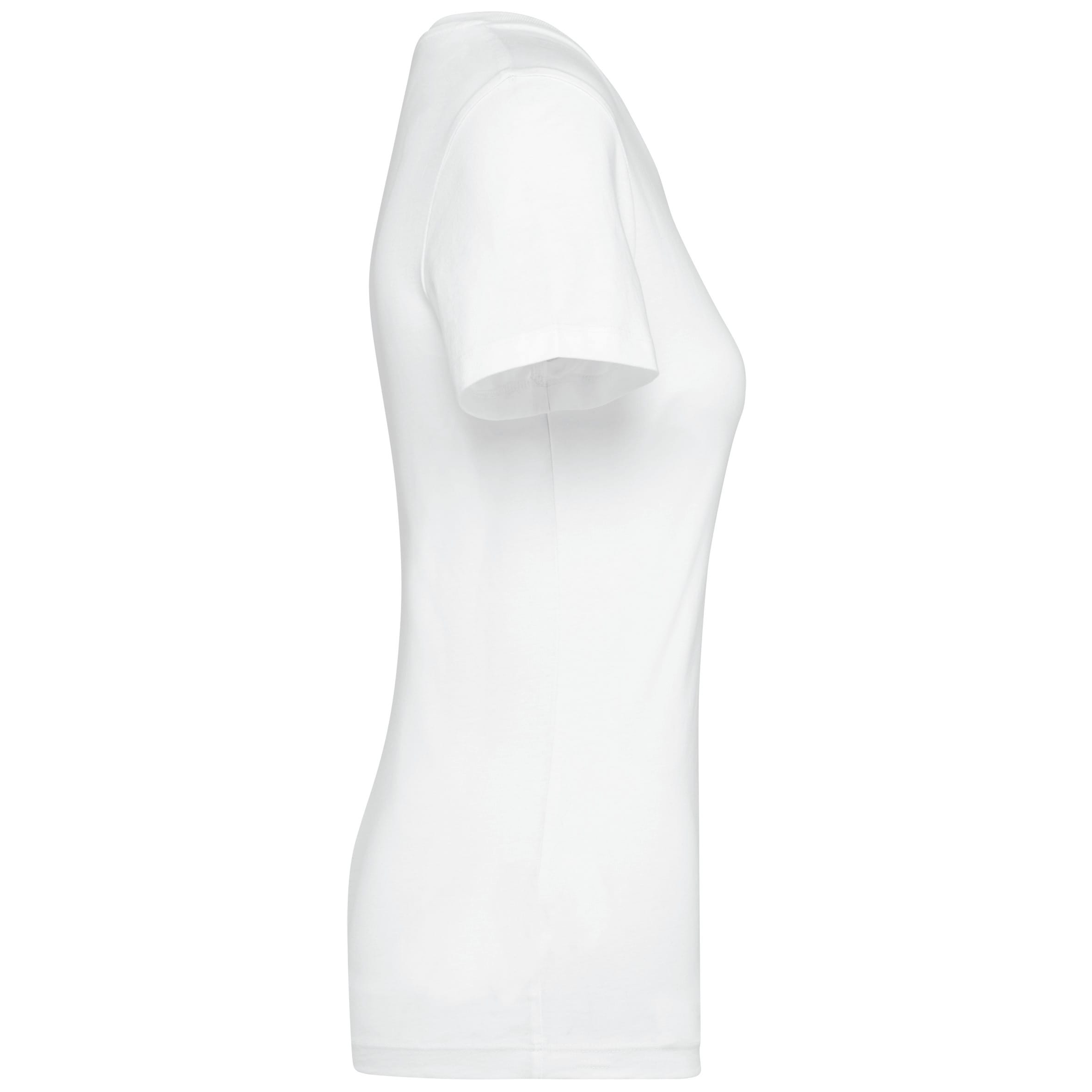 Supima® dames-T-shirt V-hals korte mouwen
