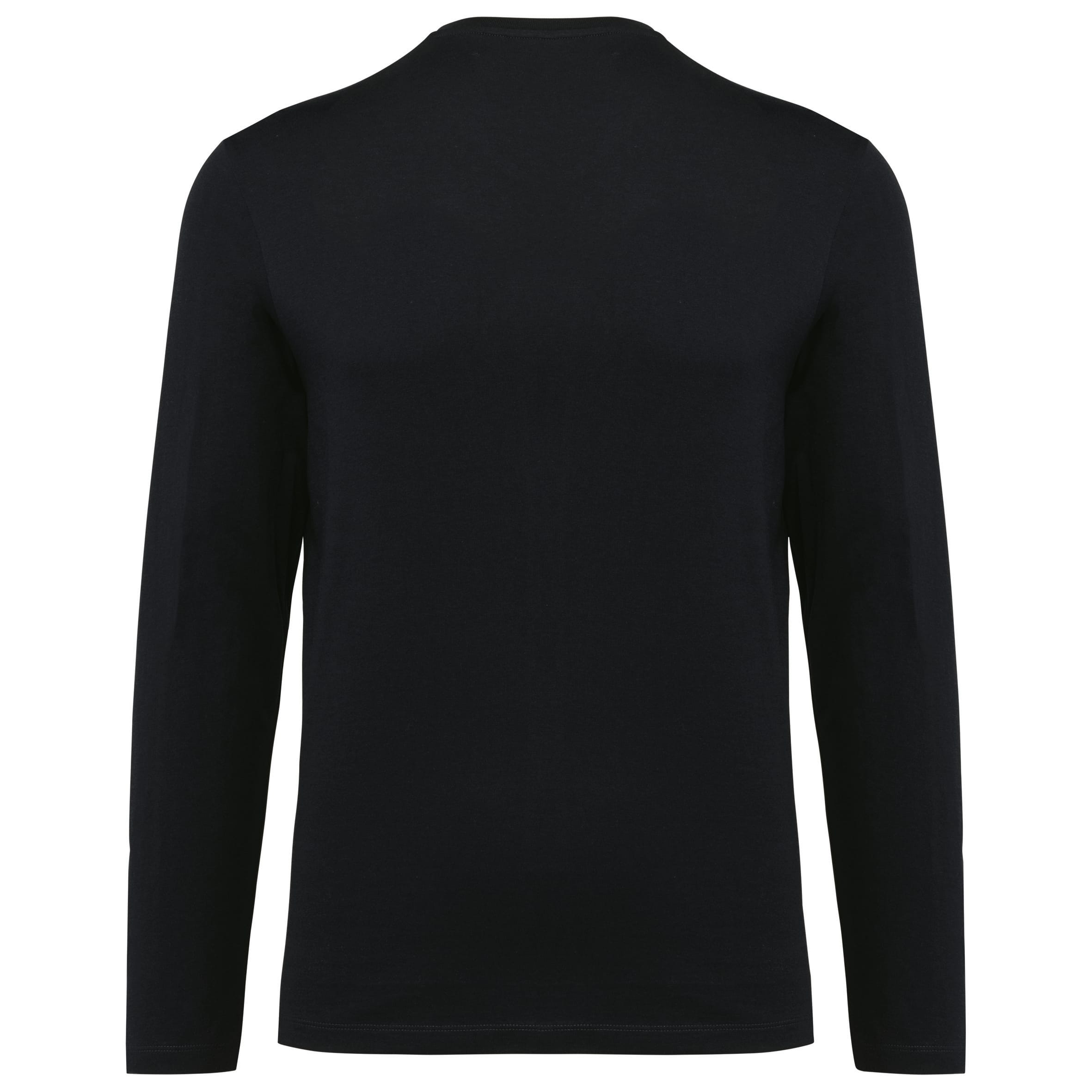 Supima® heren-T-shirt V-hals lange mouwen