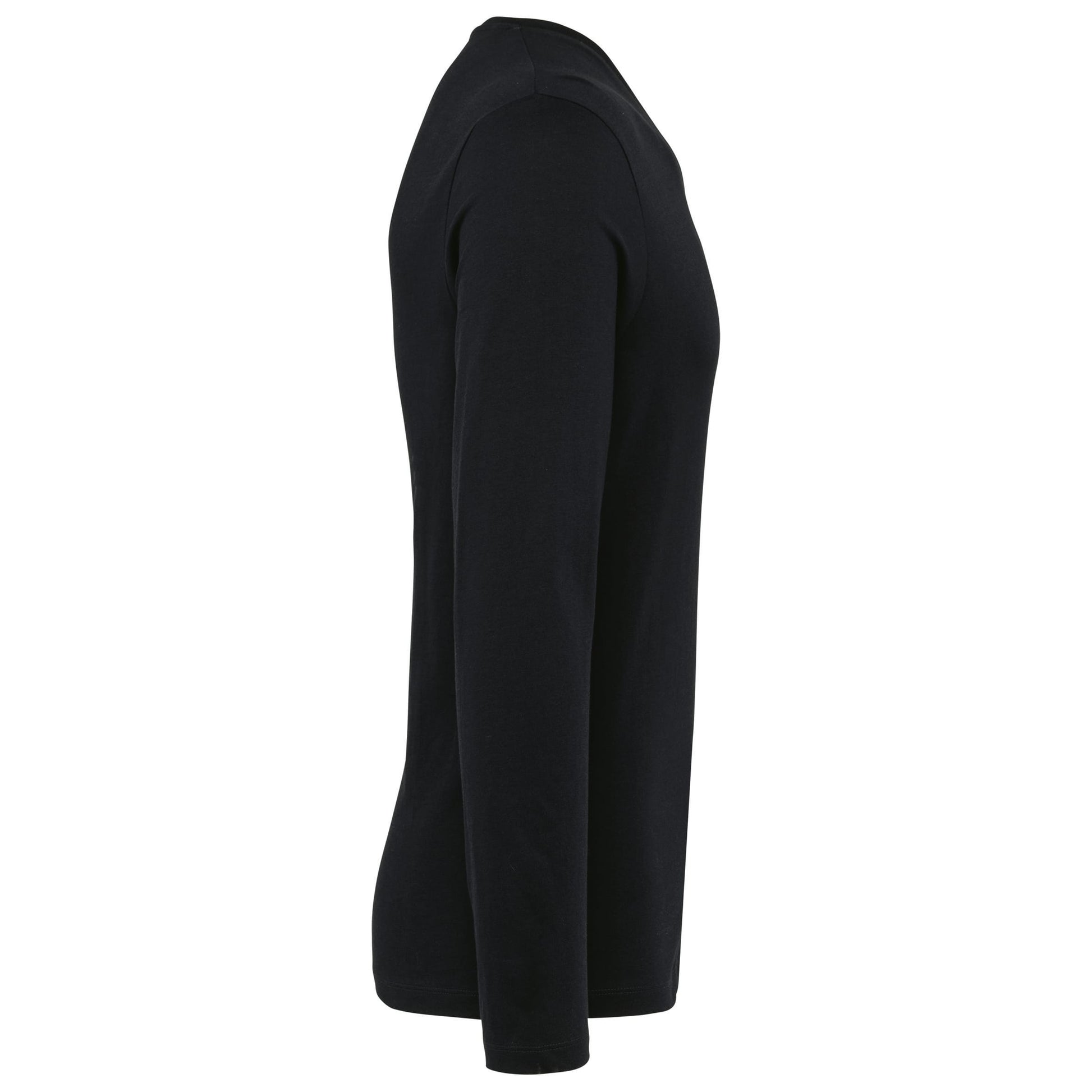 Supima® heren-T-shirt V-hals lange mouwen