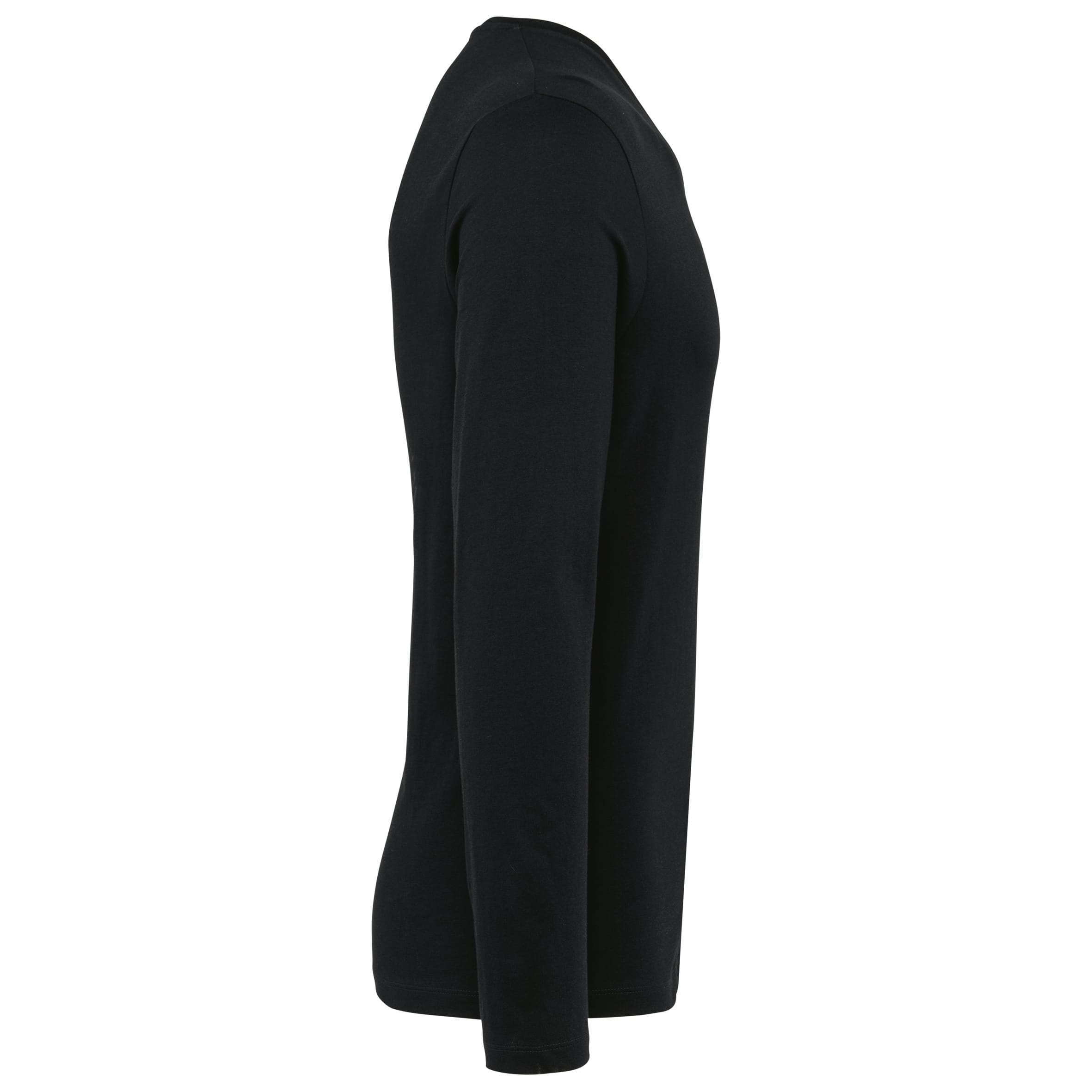 Supima® heren-T-shirt V-hals lange mouwen