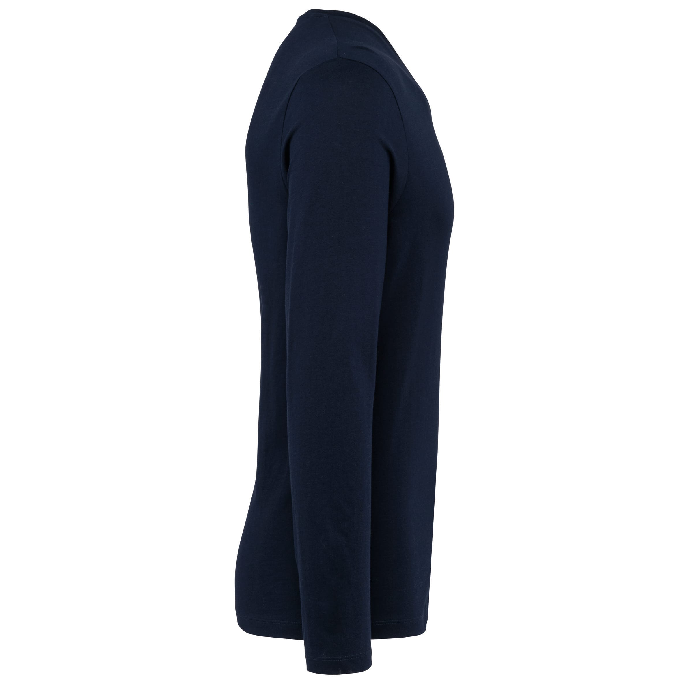 Supima® heren-T-shirt V-hals lange mouwen