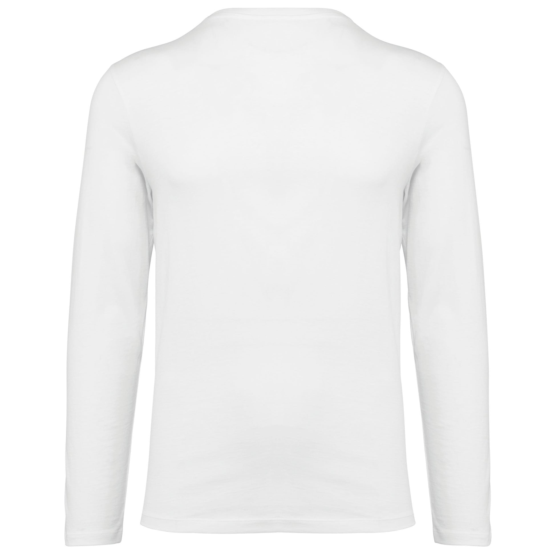 Supima® heren-T-shirt V-hals lange mouwen