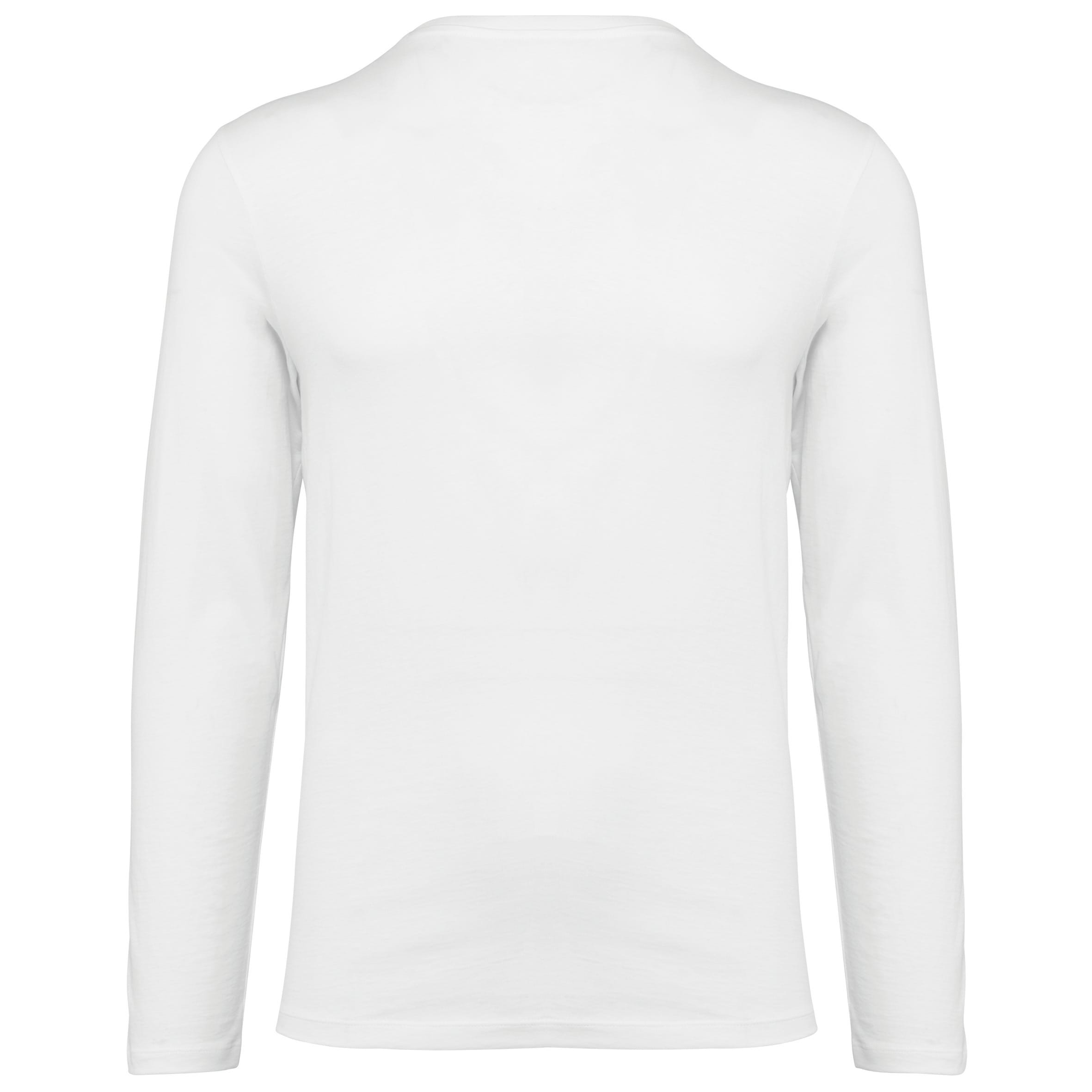 Supima® heren-T-shirt V-hals lange mouwen