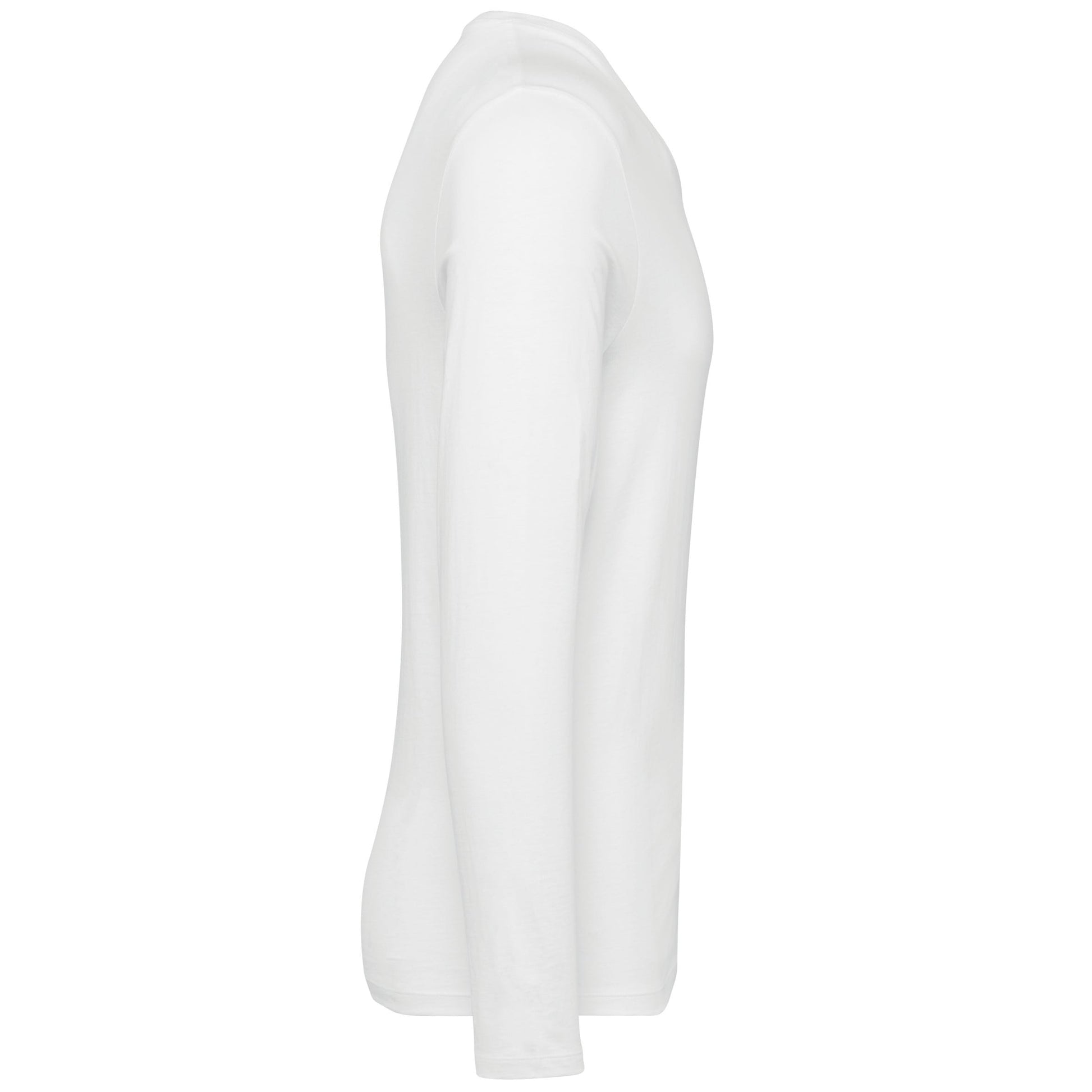 Supima® heren-T-shirt V-hals lange mouwen