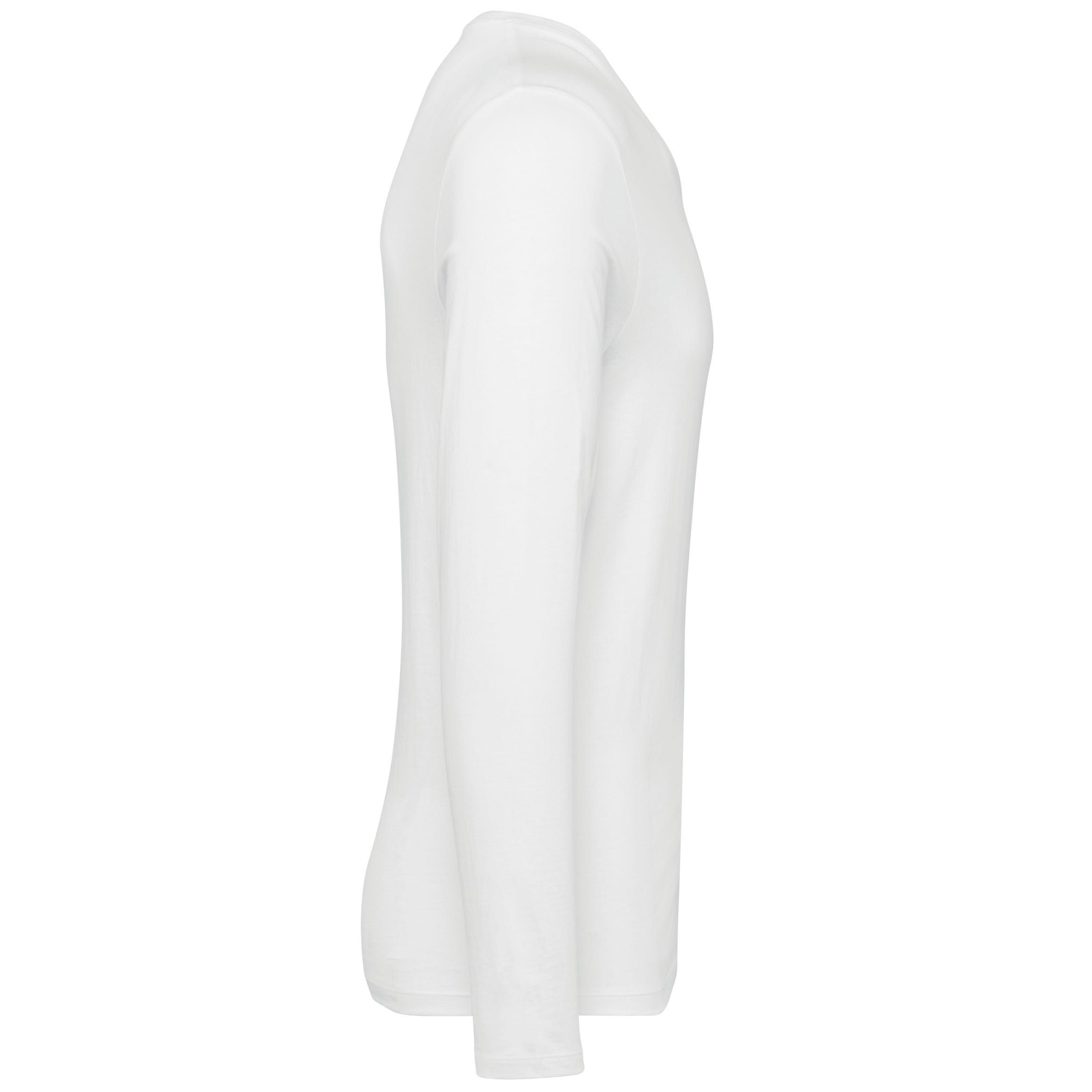 Supima® heren-T-shirt V-hals lange mouwen