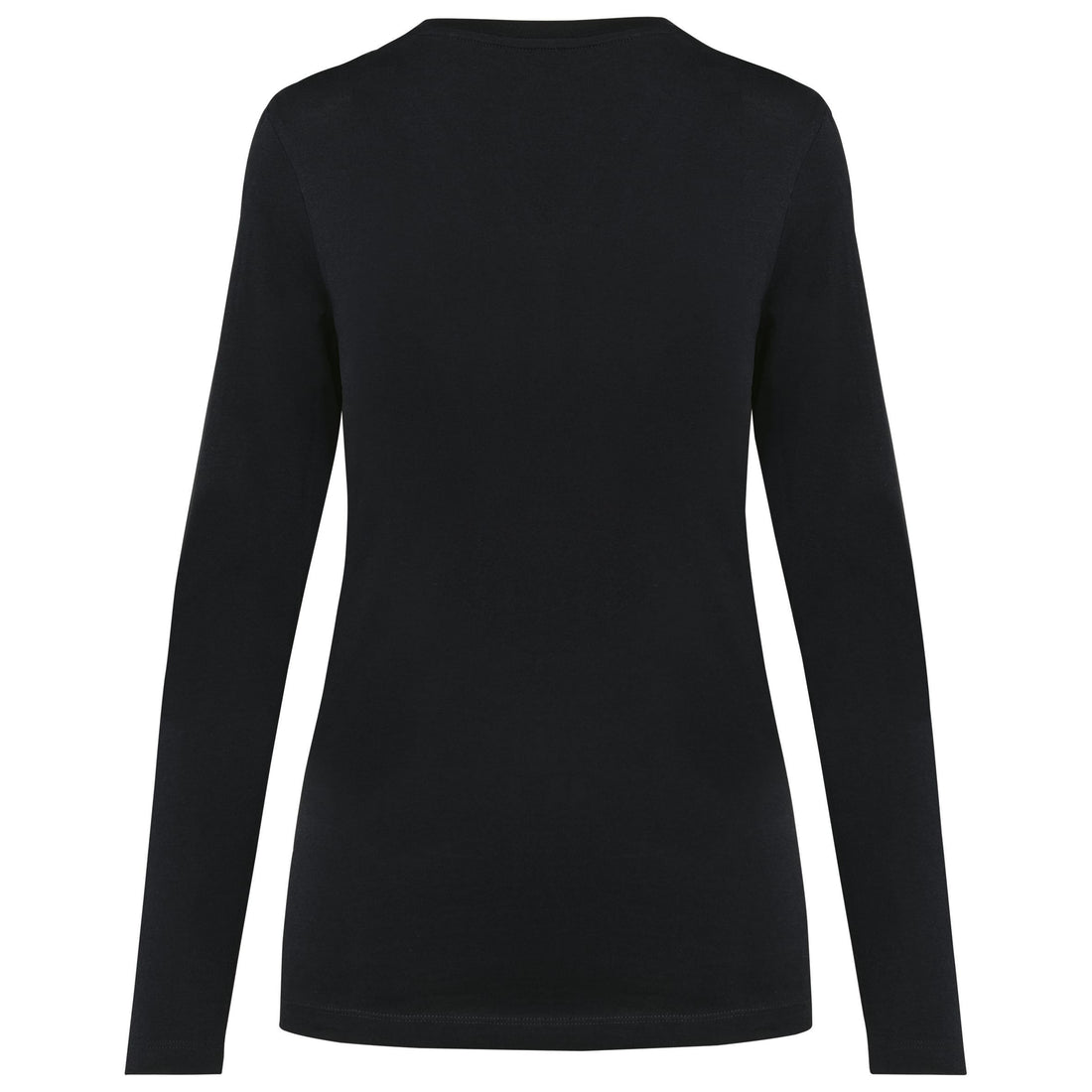 Supima® dames-T-shirt V-hals lange mouwen