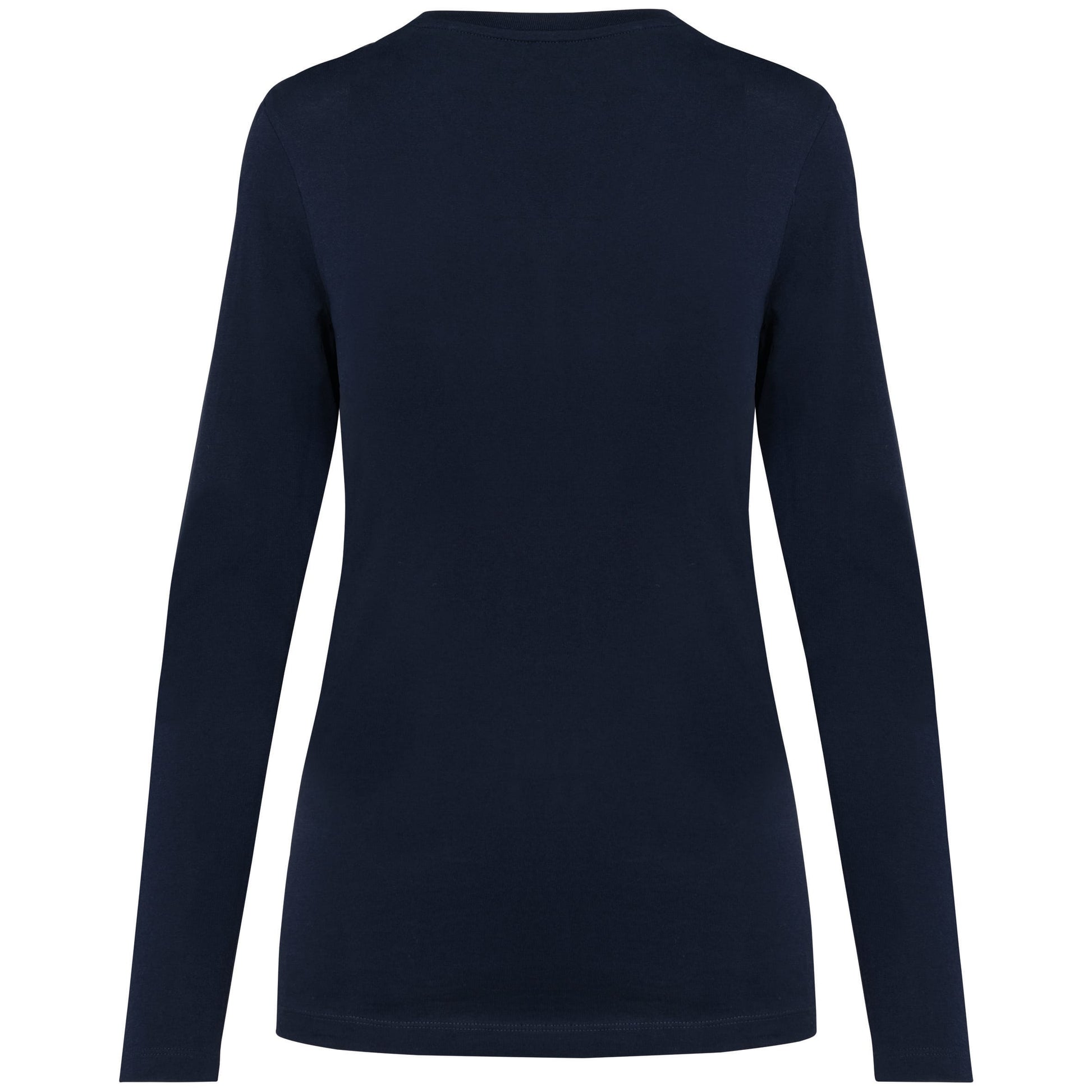 Supima® dames-T-shirt V-hals lange mouwen
