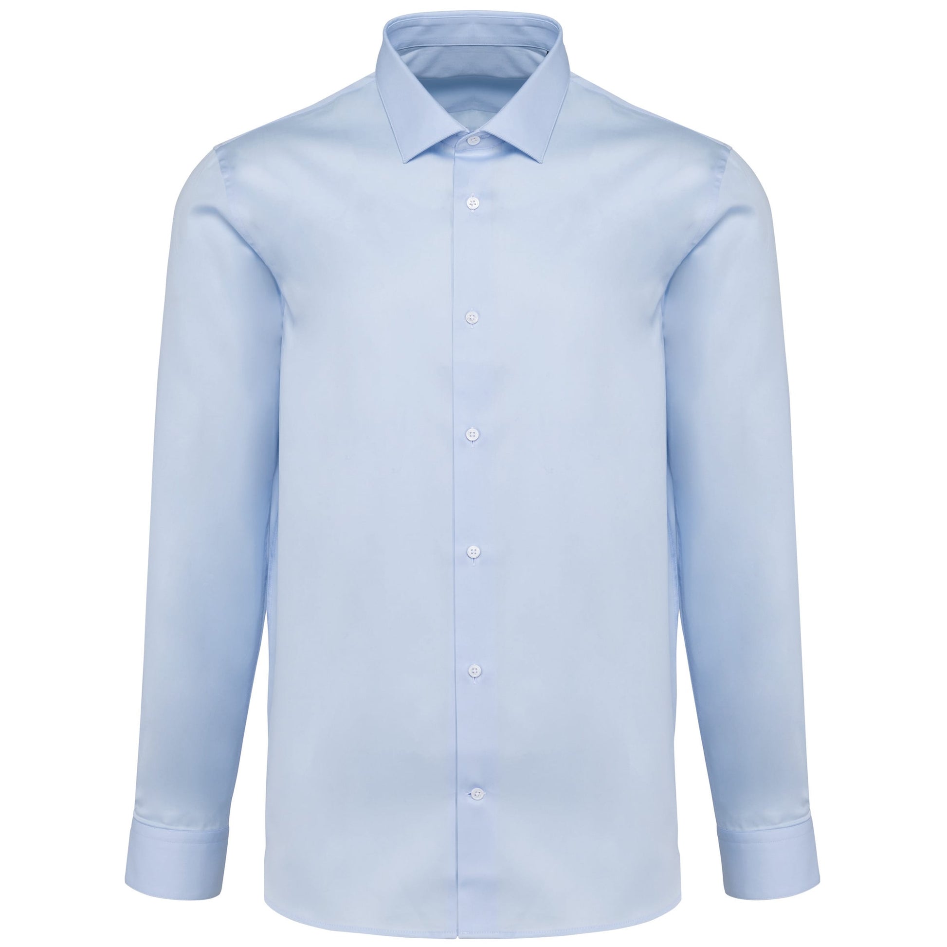 Herenoverhemd van twill met lange mouwen