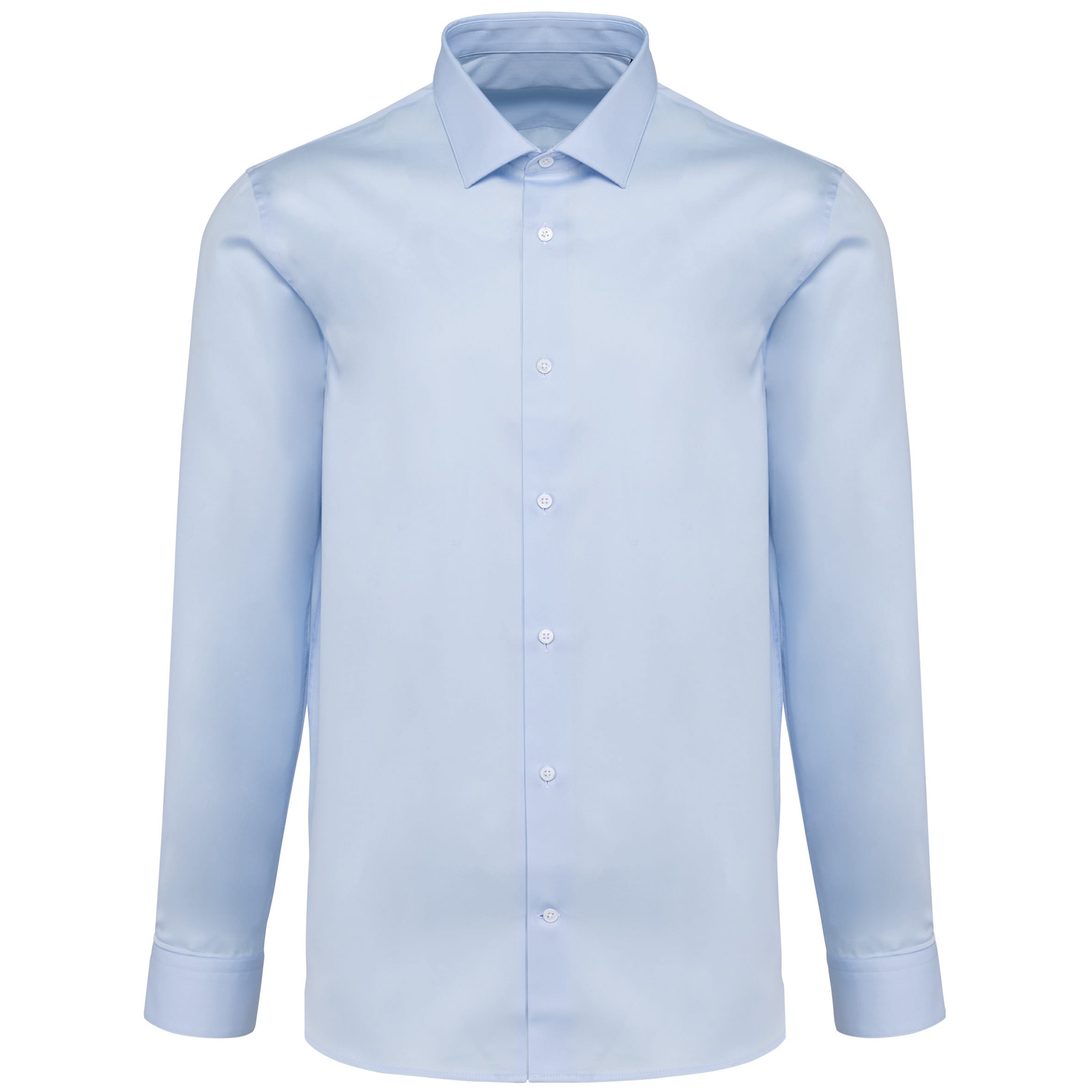 Herenoverhemd van twill met lange mouwen