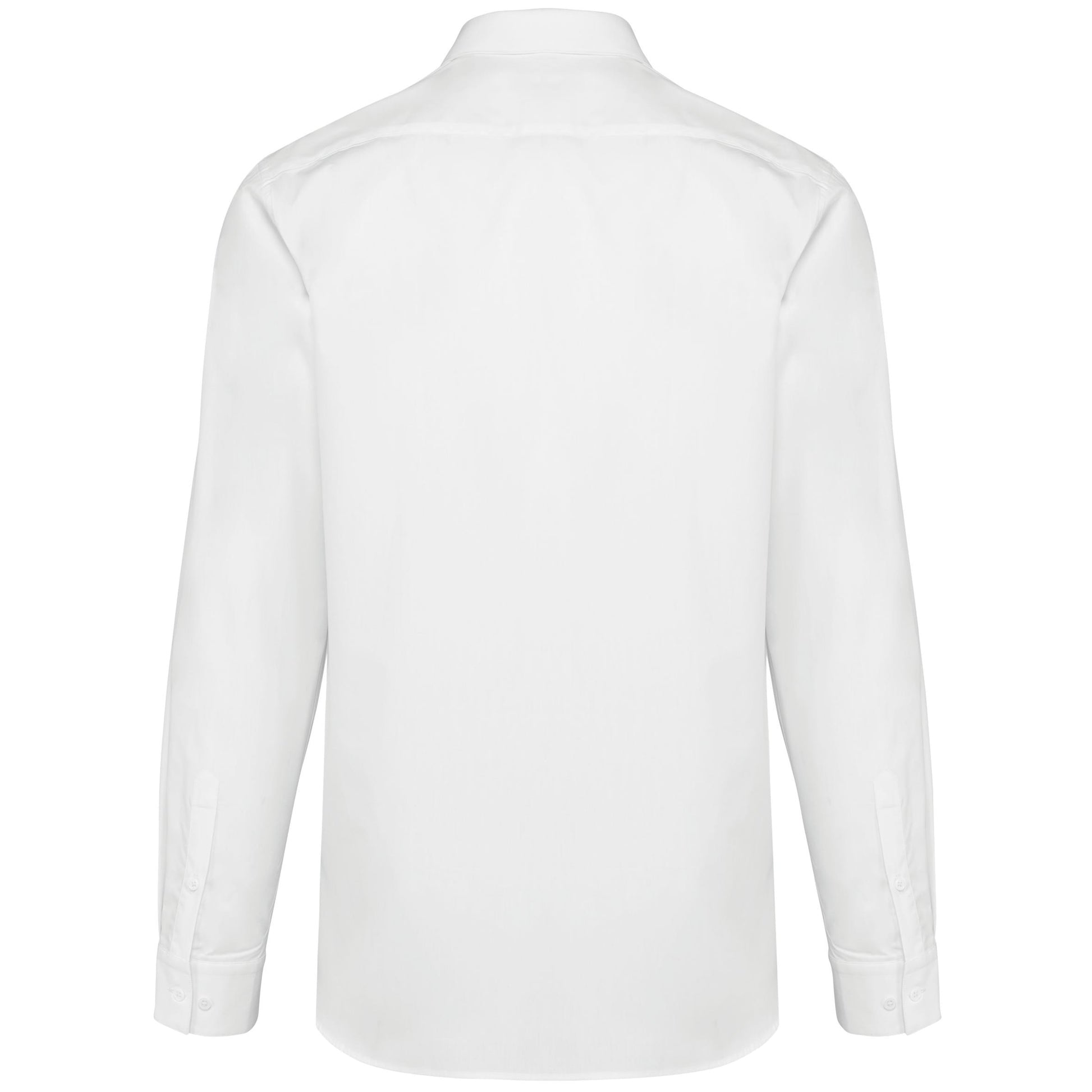 Herenoverhemd van twill met lange mouwen