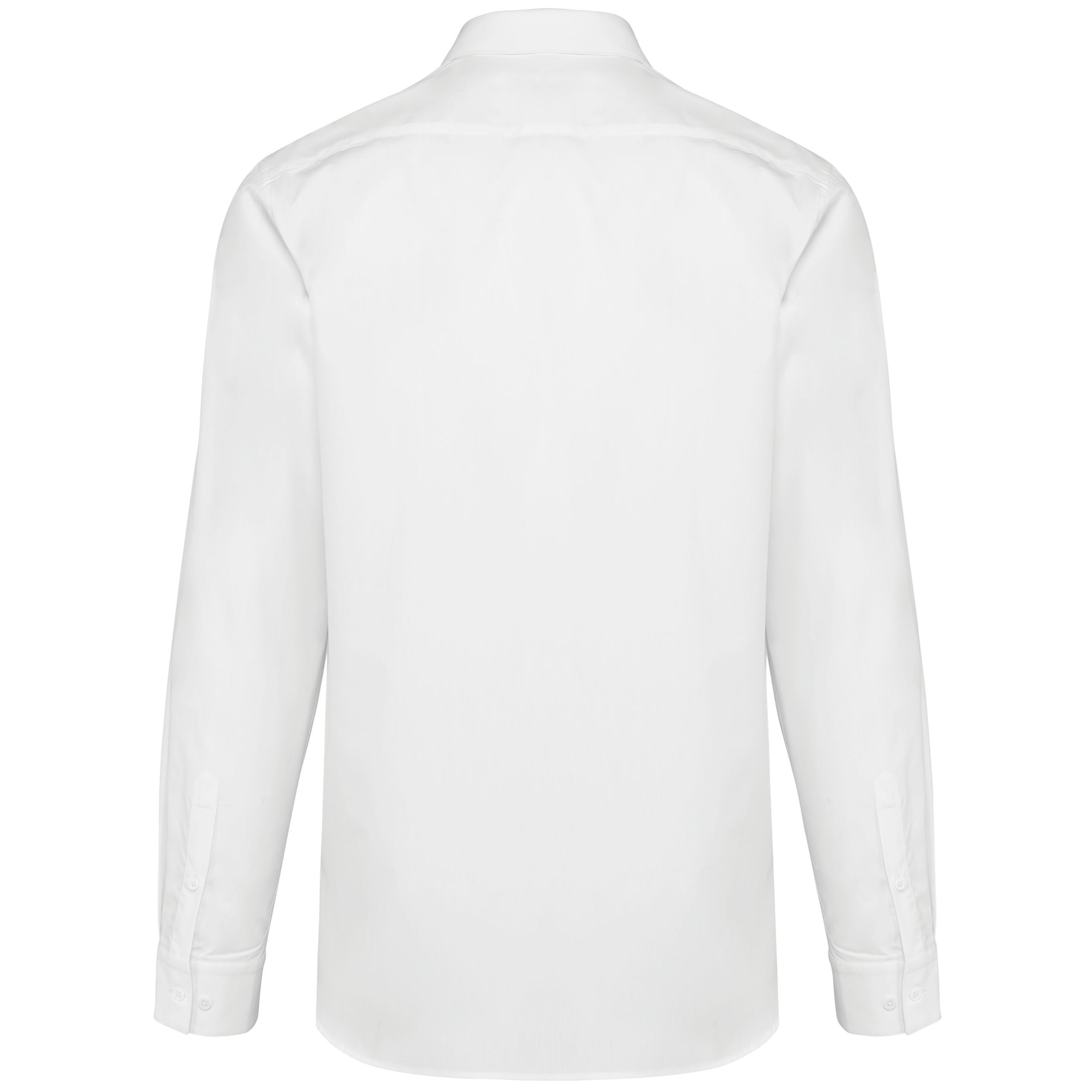 Herenoverhemd van twill met lange mouwen