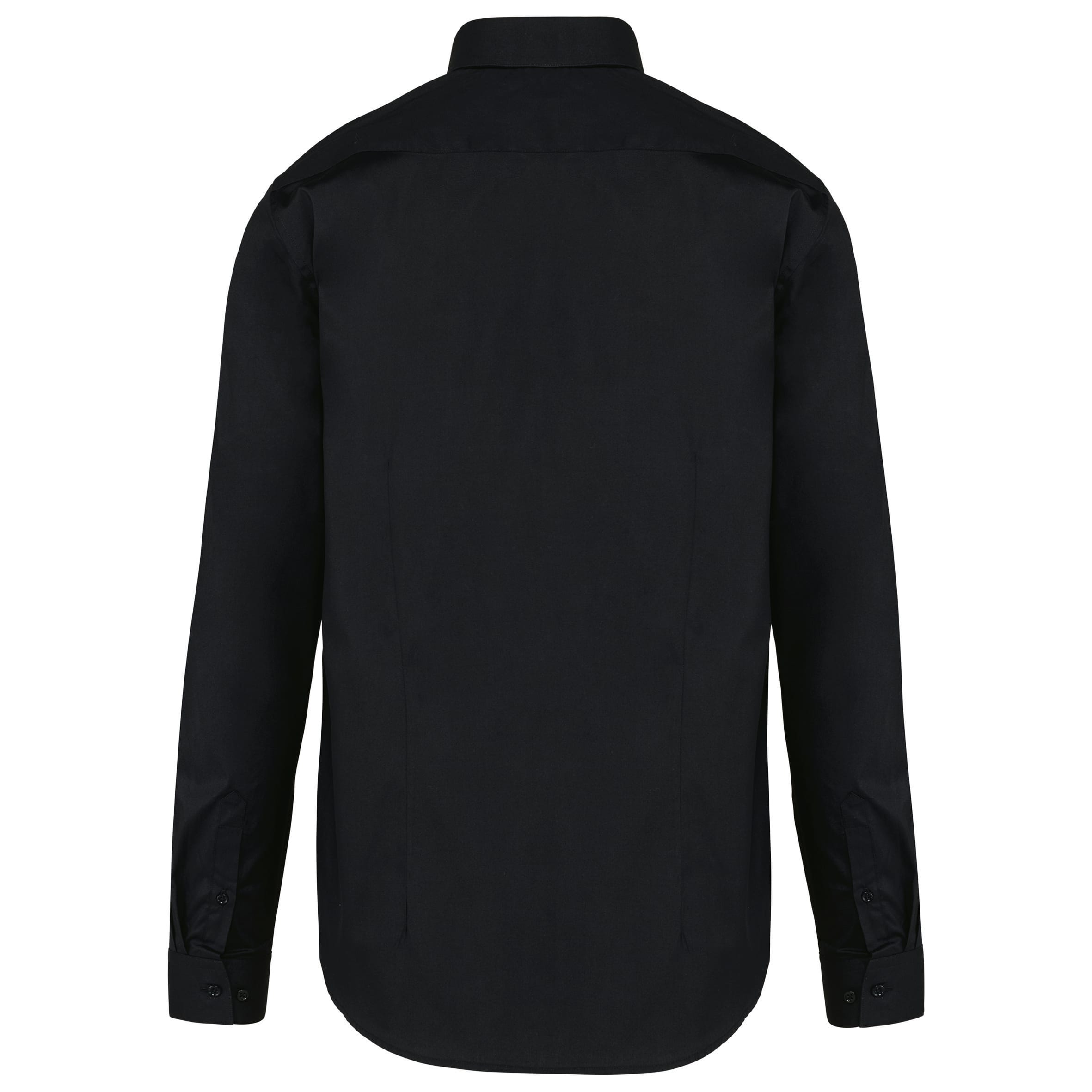 Damesoverhemd van twill met lange mouwen