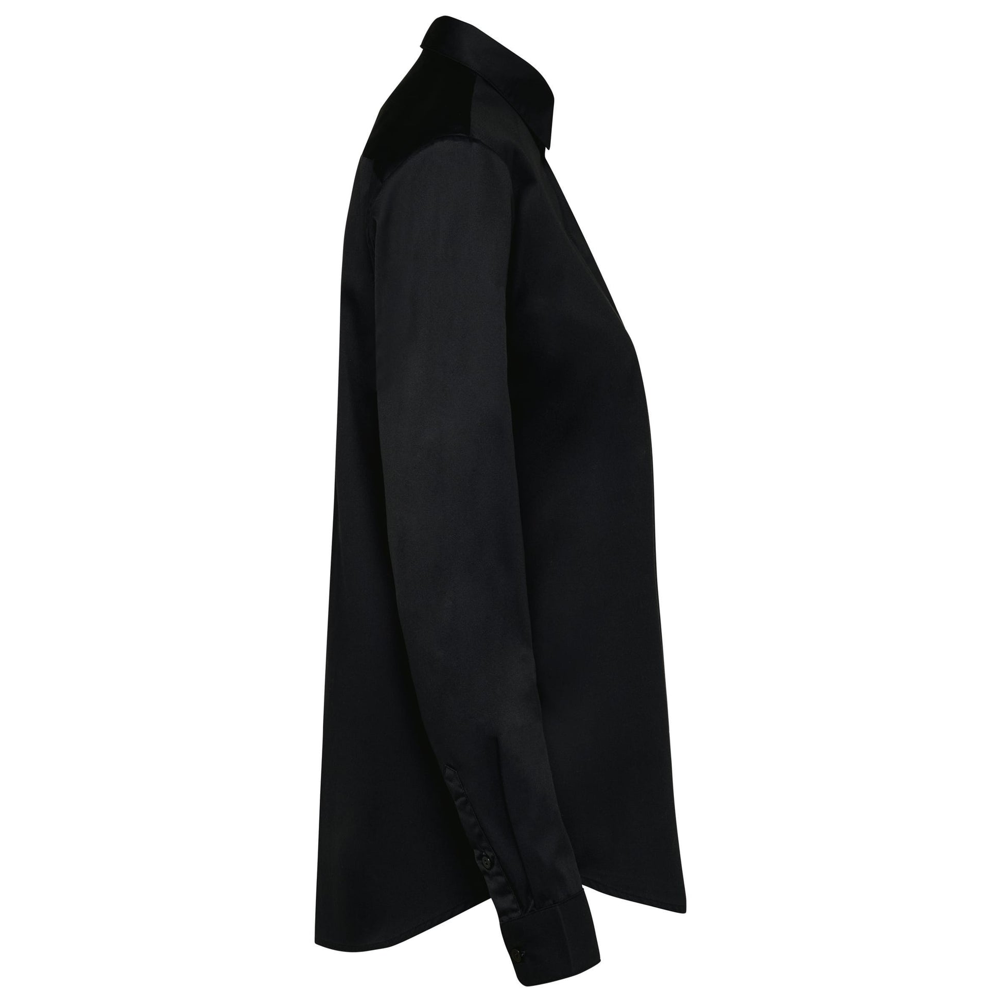 Damesoverhemd van twill met lange mouwen