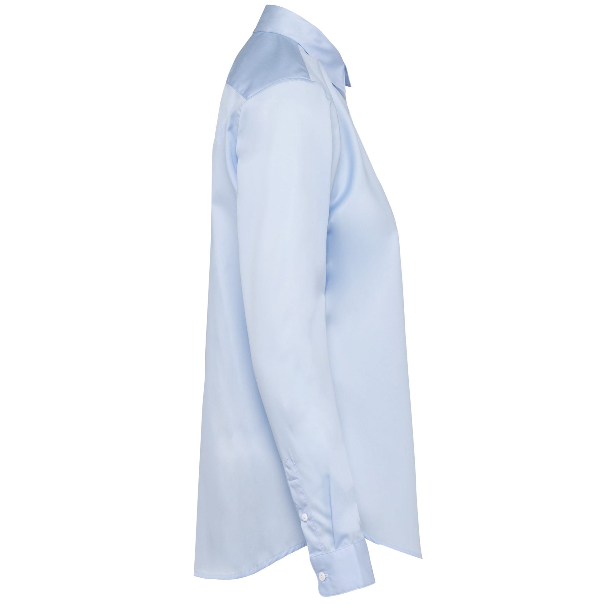 Damesoverhemd van twill met lange mouwen