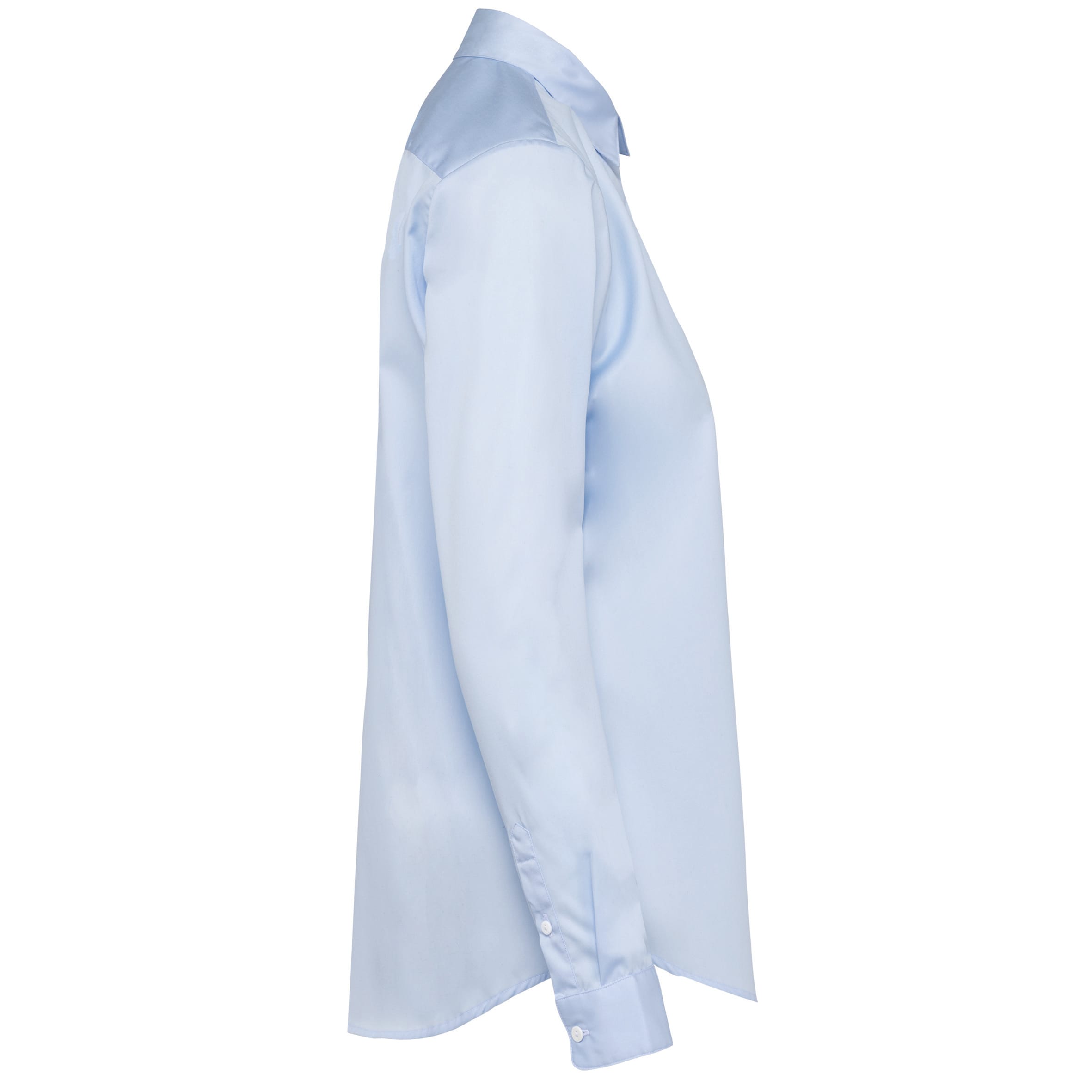 Damesoverhemd van twill met lange mouwen