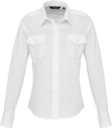 Ladies' Long Sleeve Pilot Shirt