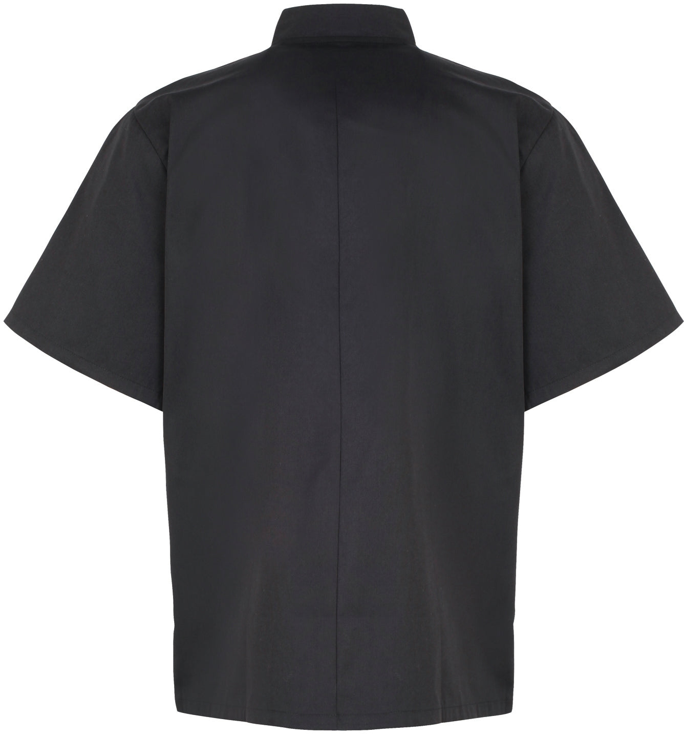 Studded Front Short Sleeve Chef's Jacket