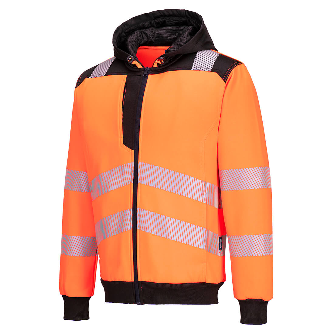 PW3 Hi-Vis Hoodie met rits