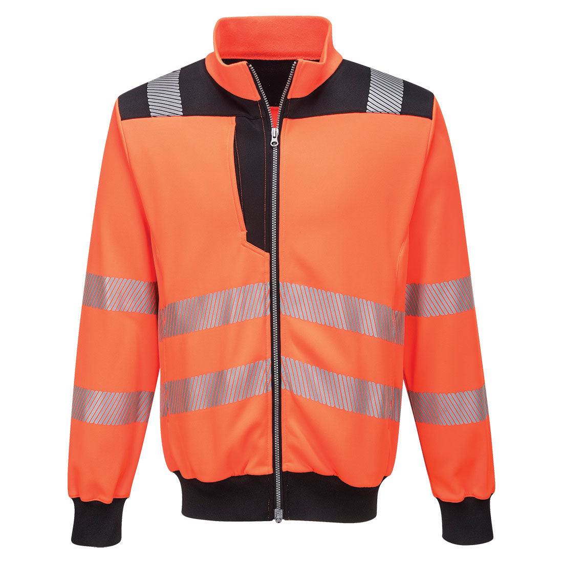 PW3 Hi-Vis sweatshirt met rits