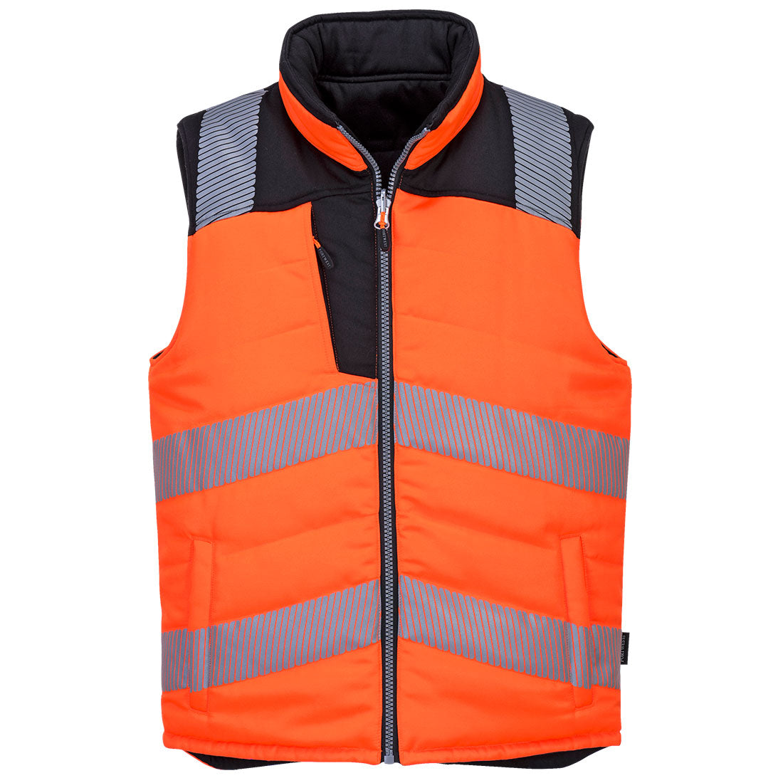 PW3 Hoge zichtbaarheid Bodywarmer, 2 zijde draagbaar