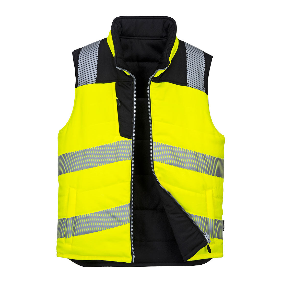 PW3 Hoge zichtbaarheid Bodywarmer, 2 zijde draagbaar