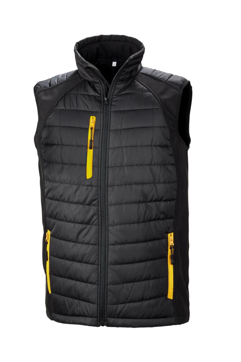 Black Compass softshell gilet