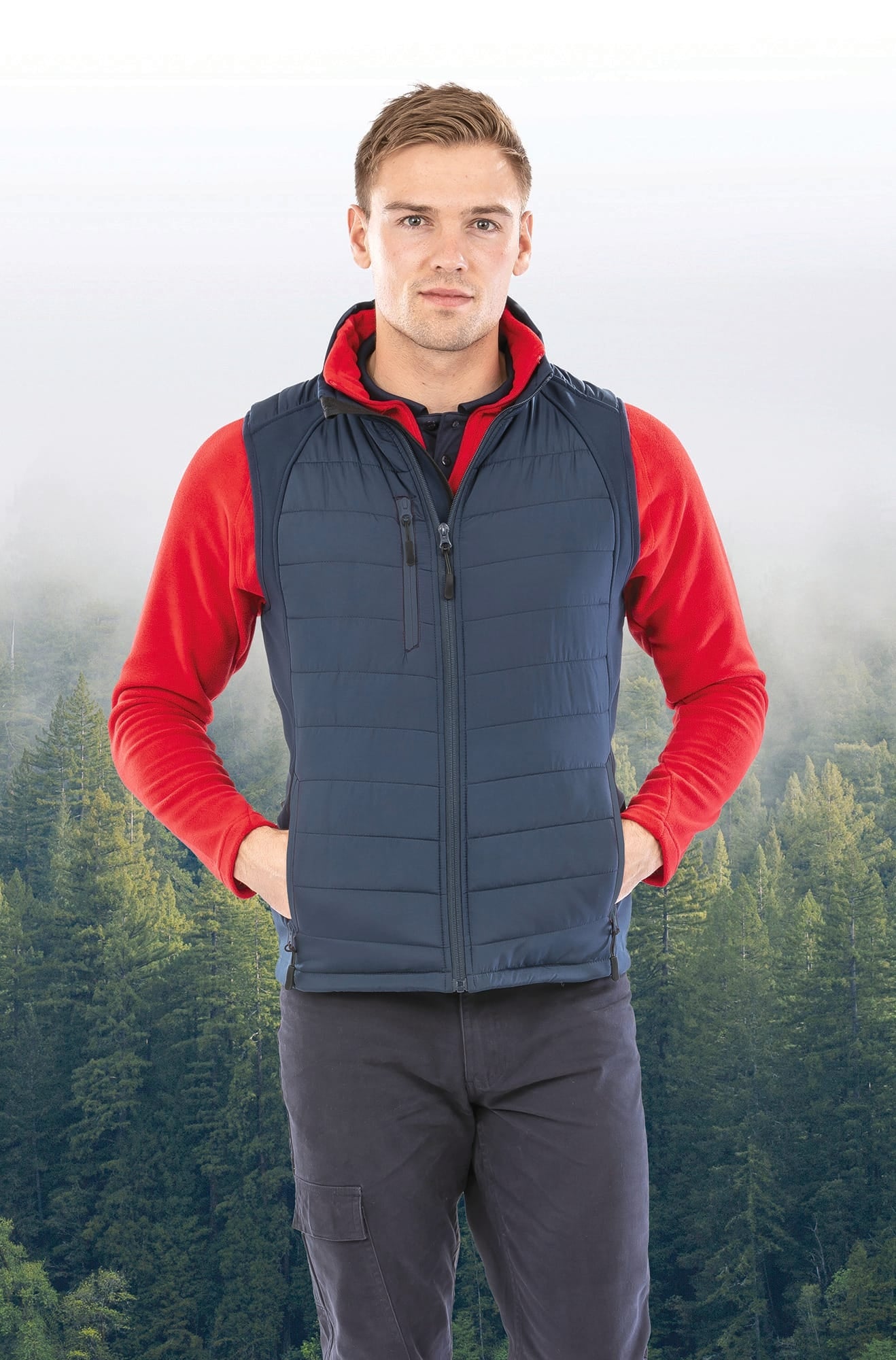 Black Compass softshell gilet