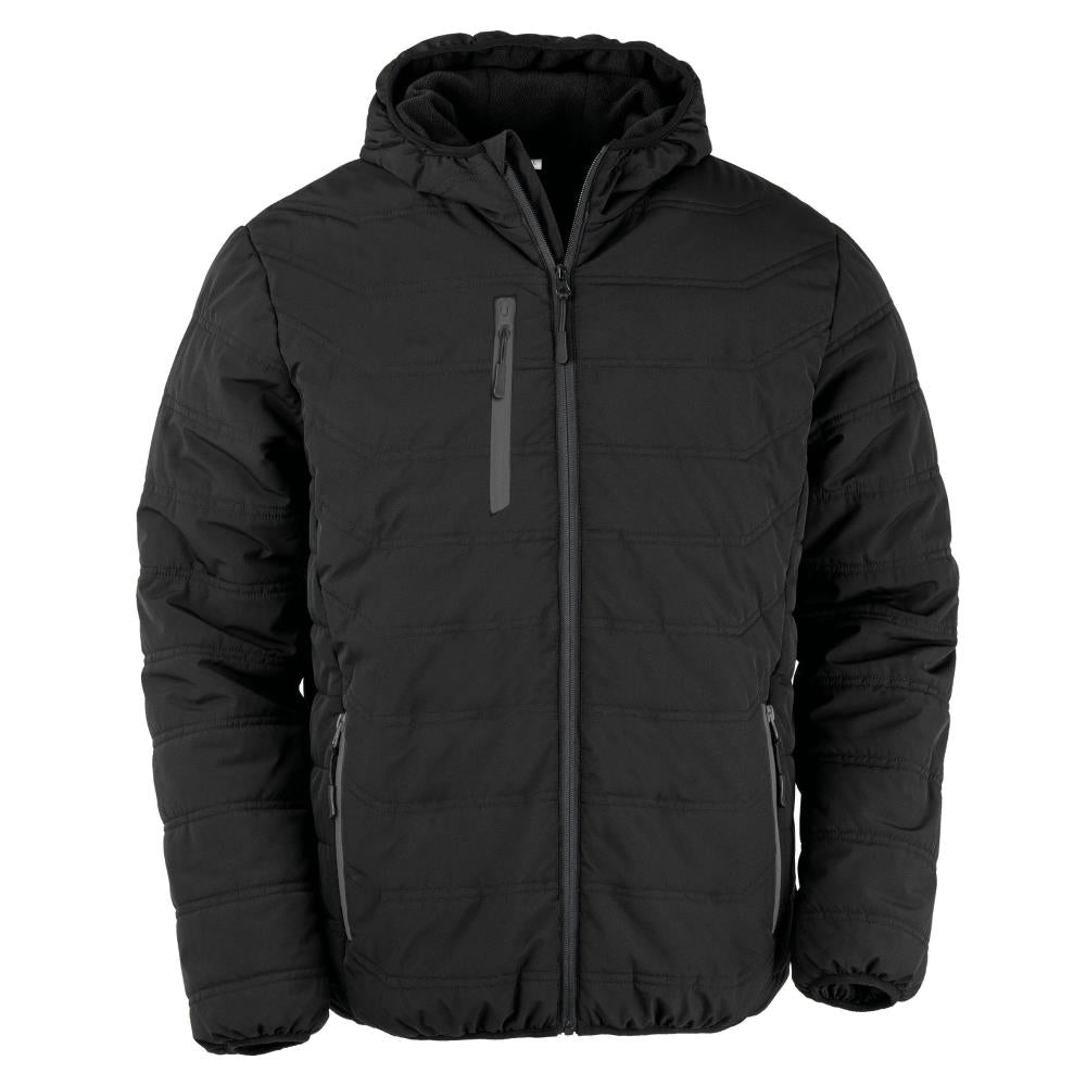 Gewatteerd gerecycleerd jasje black compass