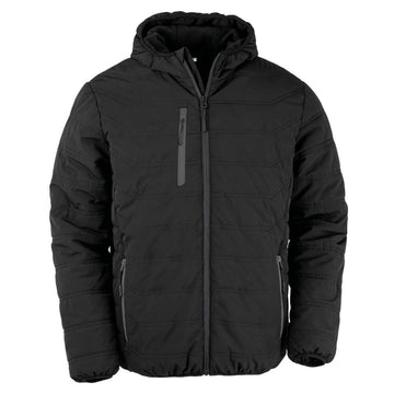 Gewatteerd gerecycleerd jasje black compass