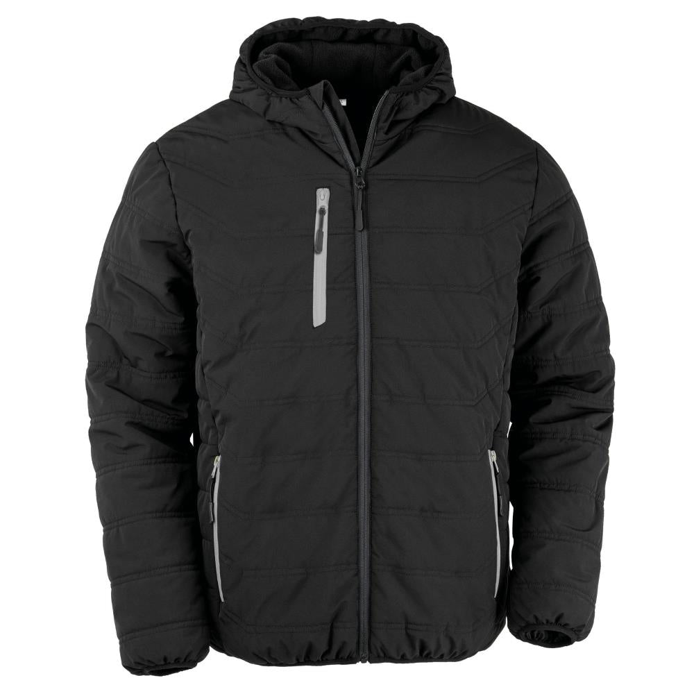 Gewatteerd gerecycleerd jasje black compass
