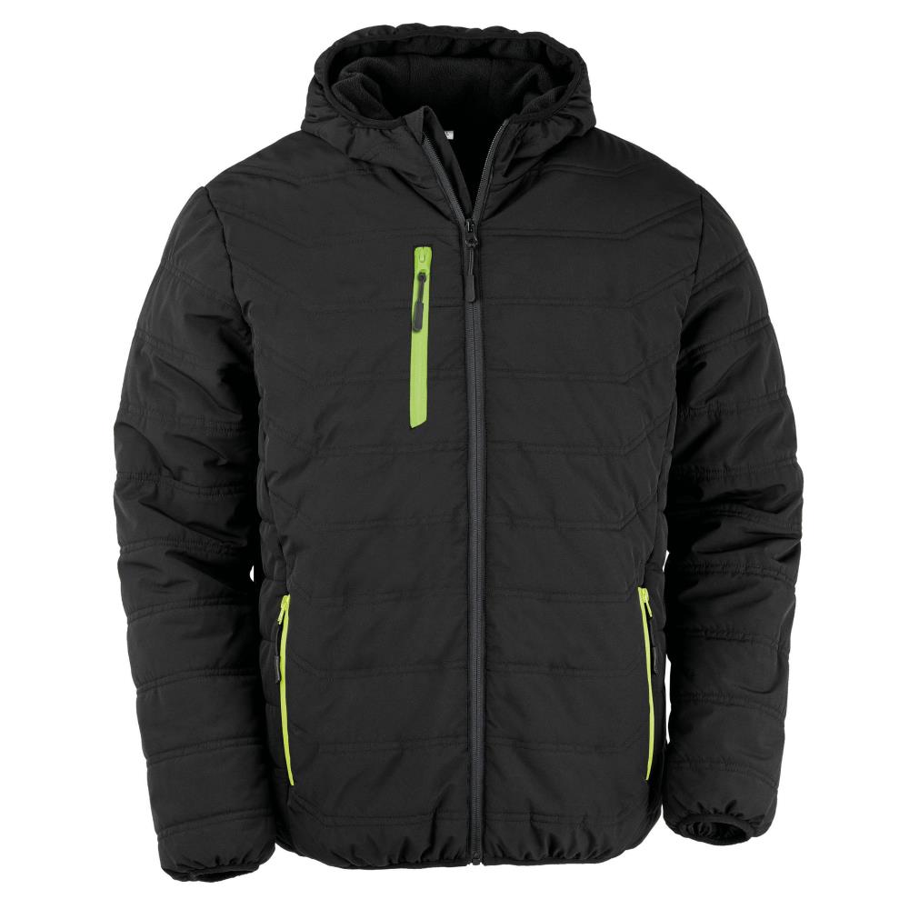 Gewatteerd gerecycleerd jasje black compass
