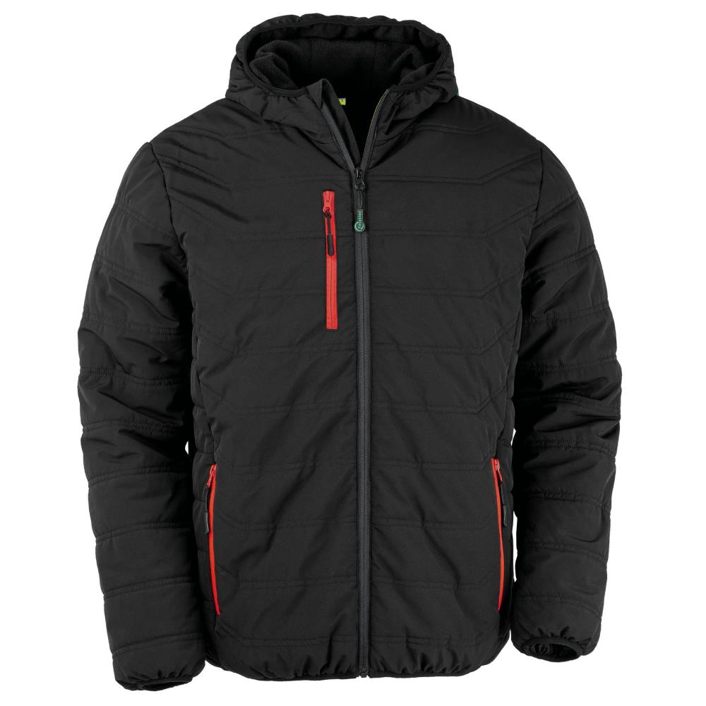 Gewatteerd gerecycleerd jasje black compass