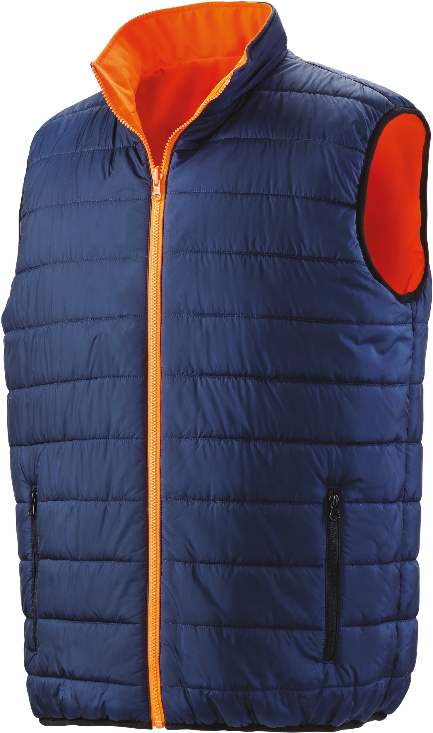 Reversible soft padded safety gilet