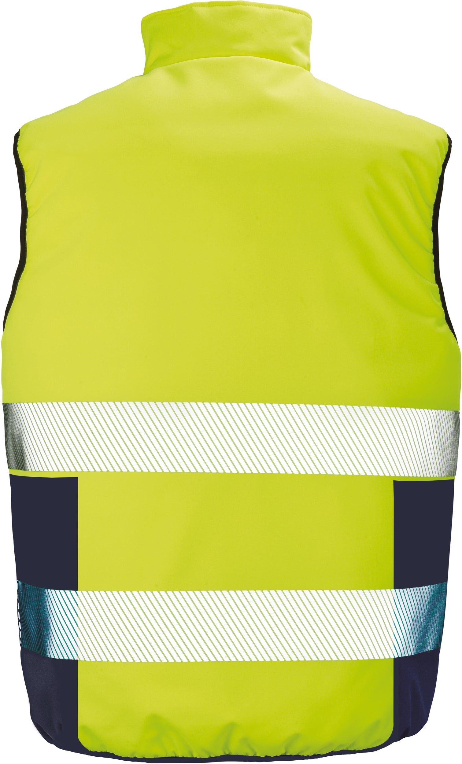 Reversible soft padded safety gilet