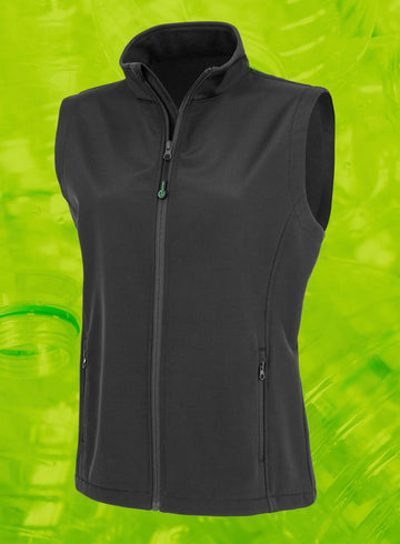 Gerecycleerde dames softshell-bodywarmer