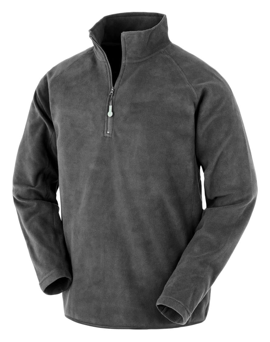 Gerecyclede microfleece met ritskraag