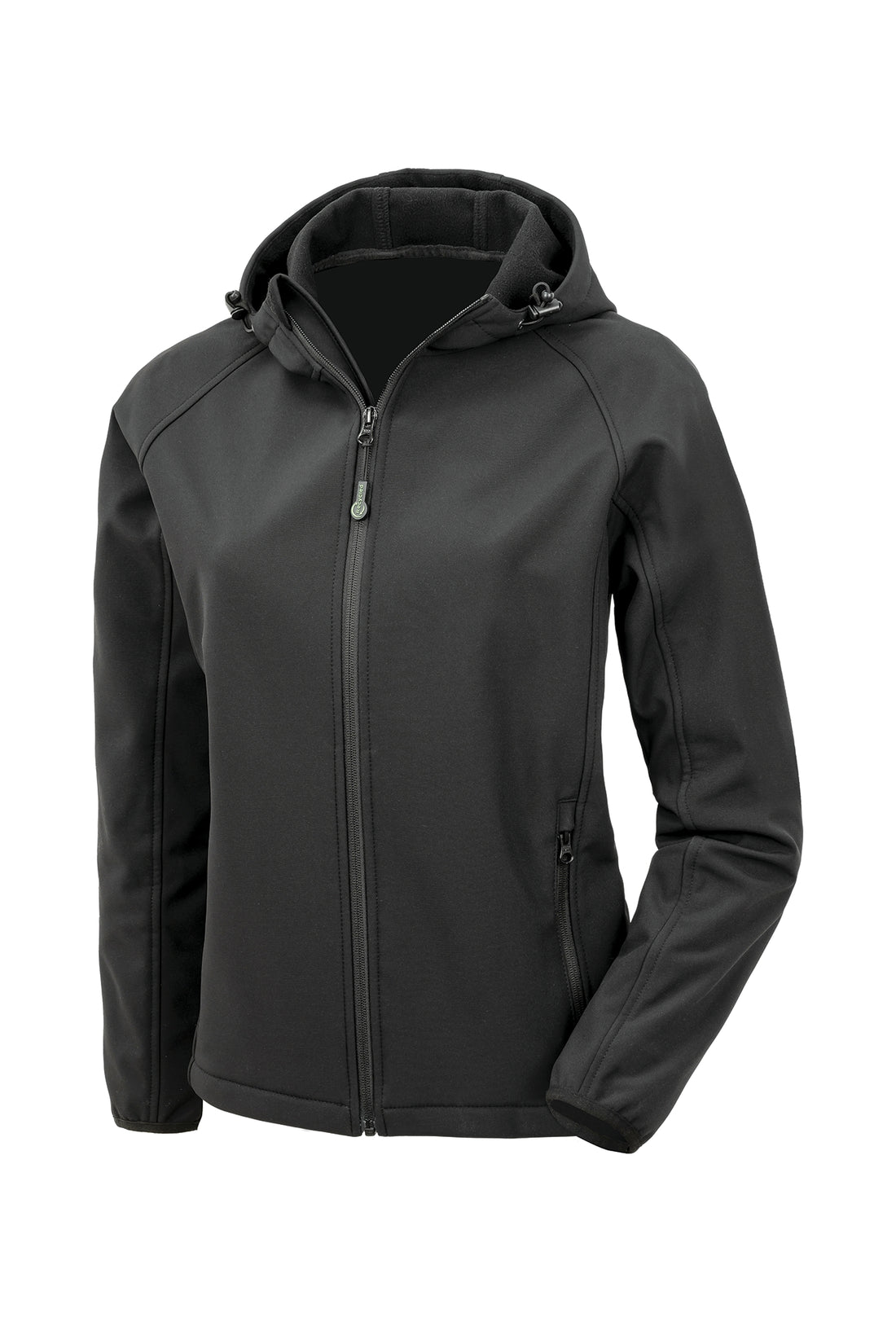 3-laagse gerecycleerde softshell met capuchon voor dames