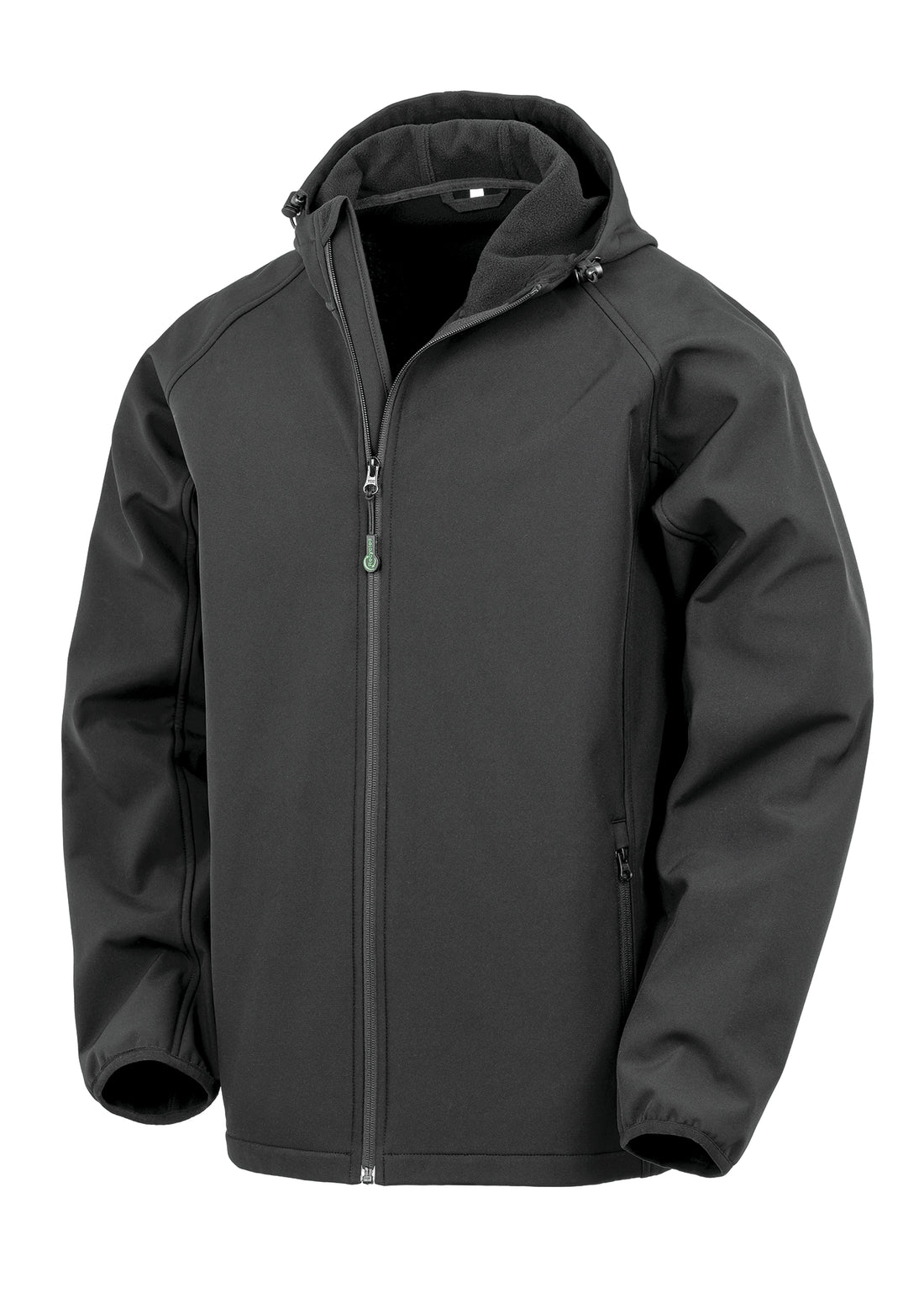 3-laagse gerecycleerde softshell met capuchon voor heren