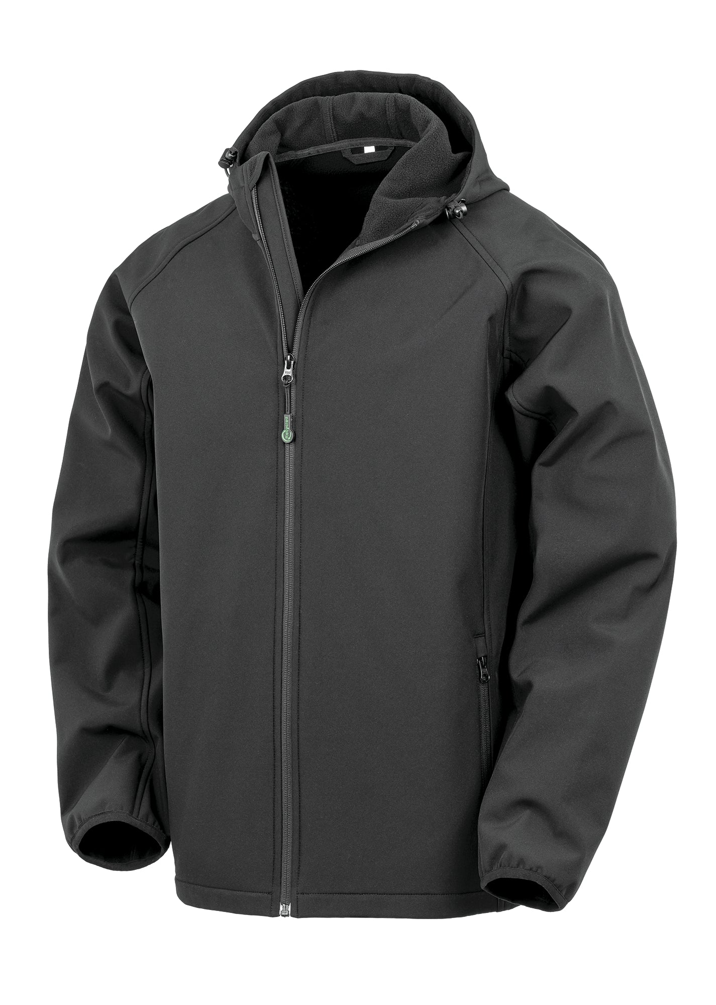 3-laagse gerecycleerde softshell met capuchon voor heren