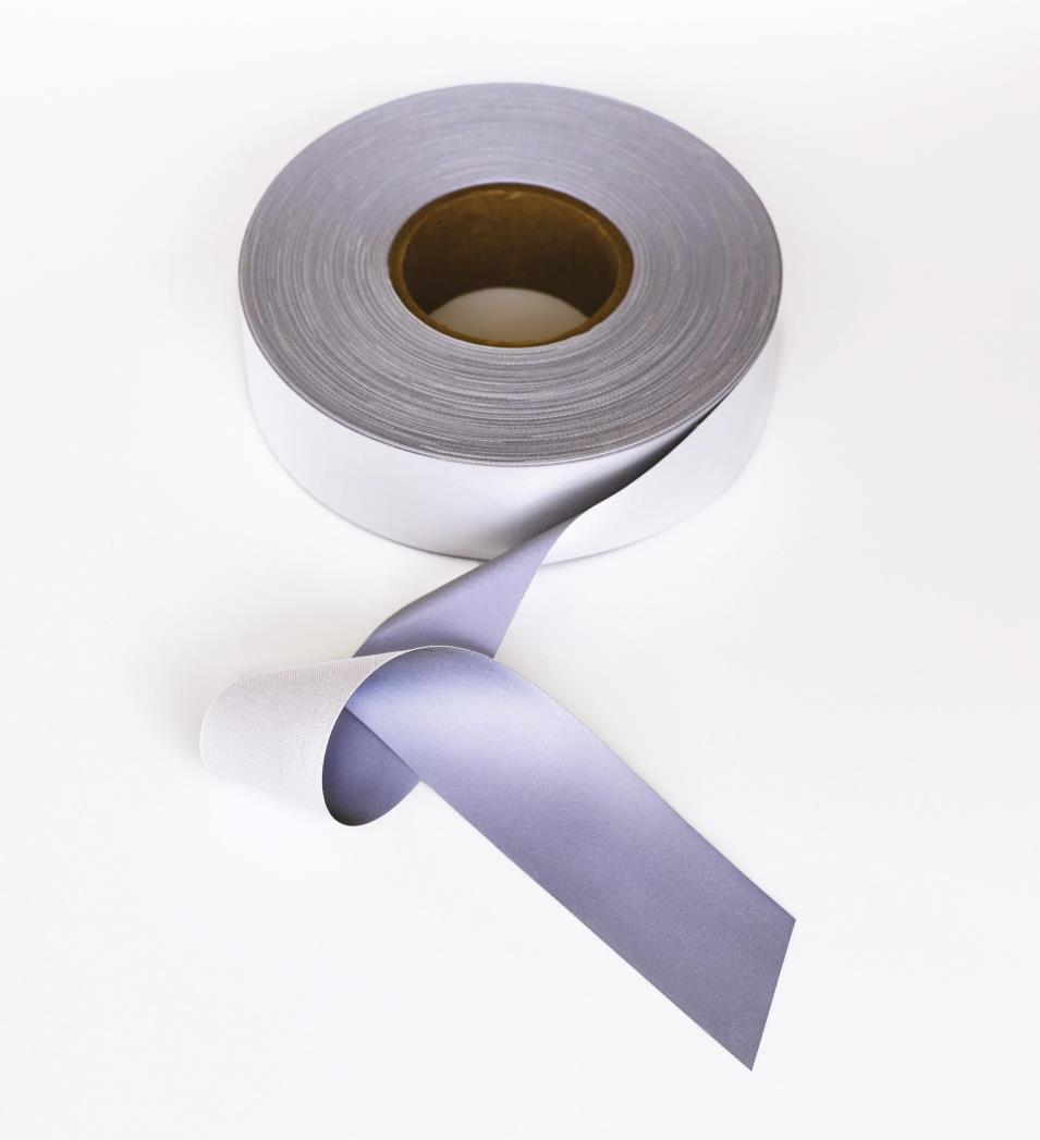 Reflecterende tape aan te brengen met hitte