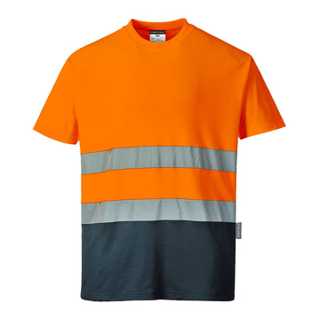 Tweekleuren Katoenen Comfort T-shirt