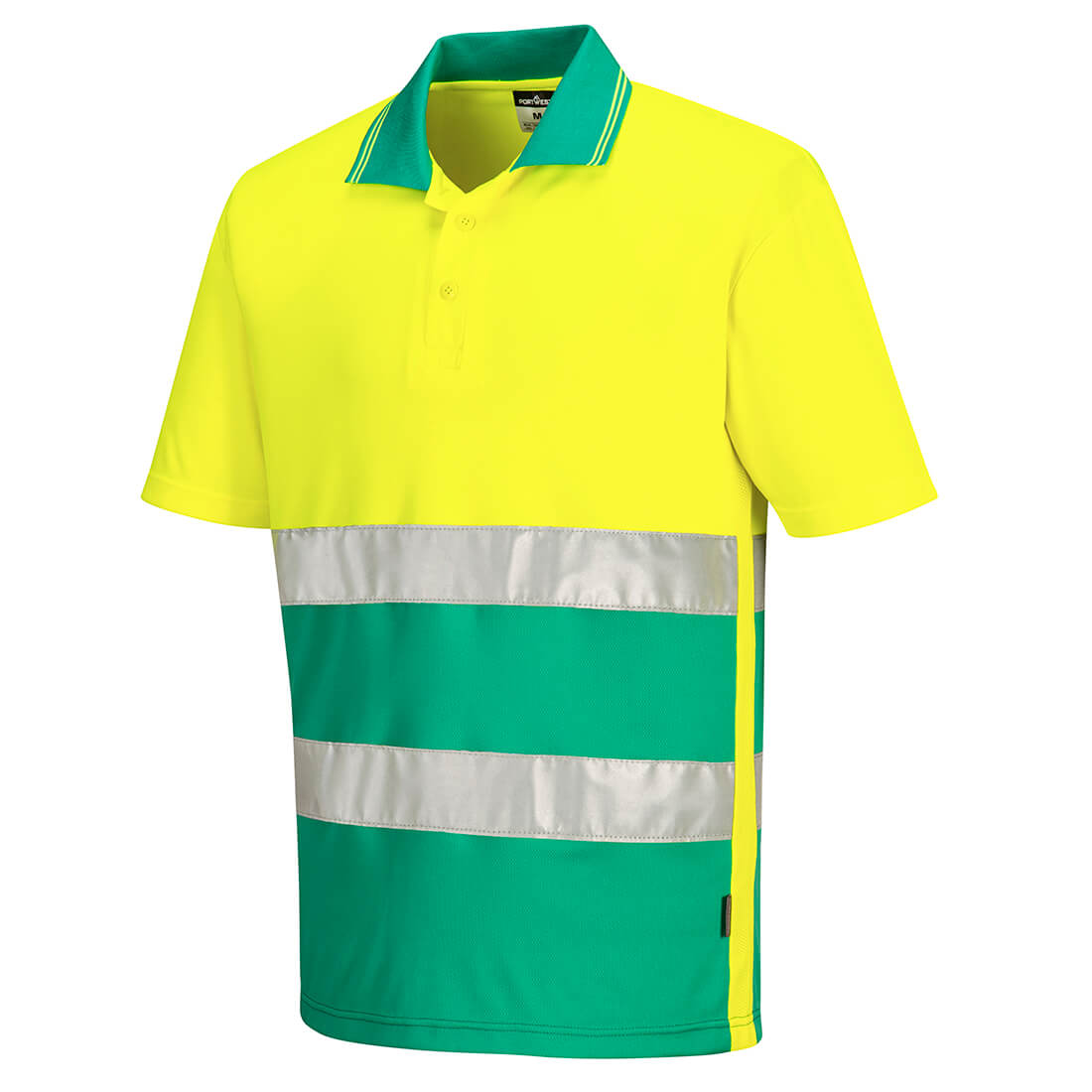 HiVis lichtgewicht contrast Poloshirt Korte Mouw
