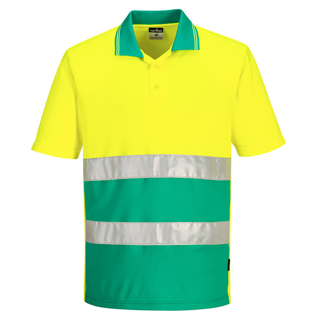 HiVis lichtgewicht contrast Poloshirt Korte Mouw