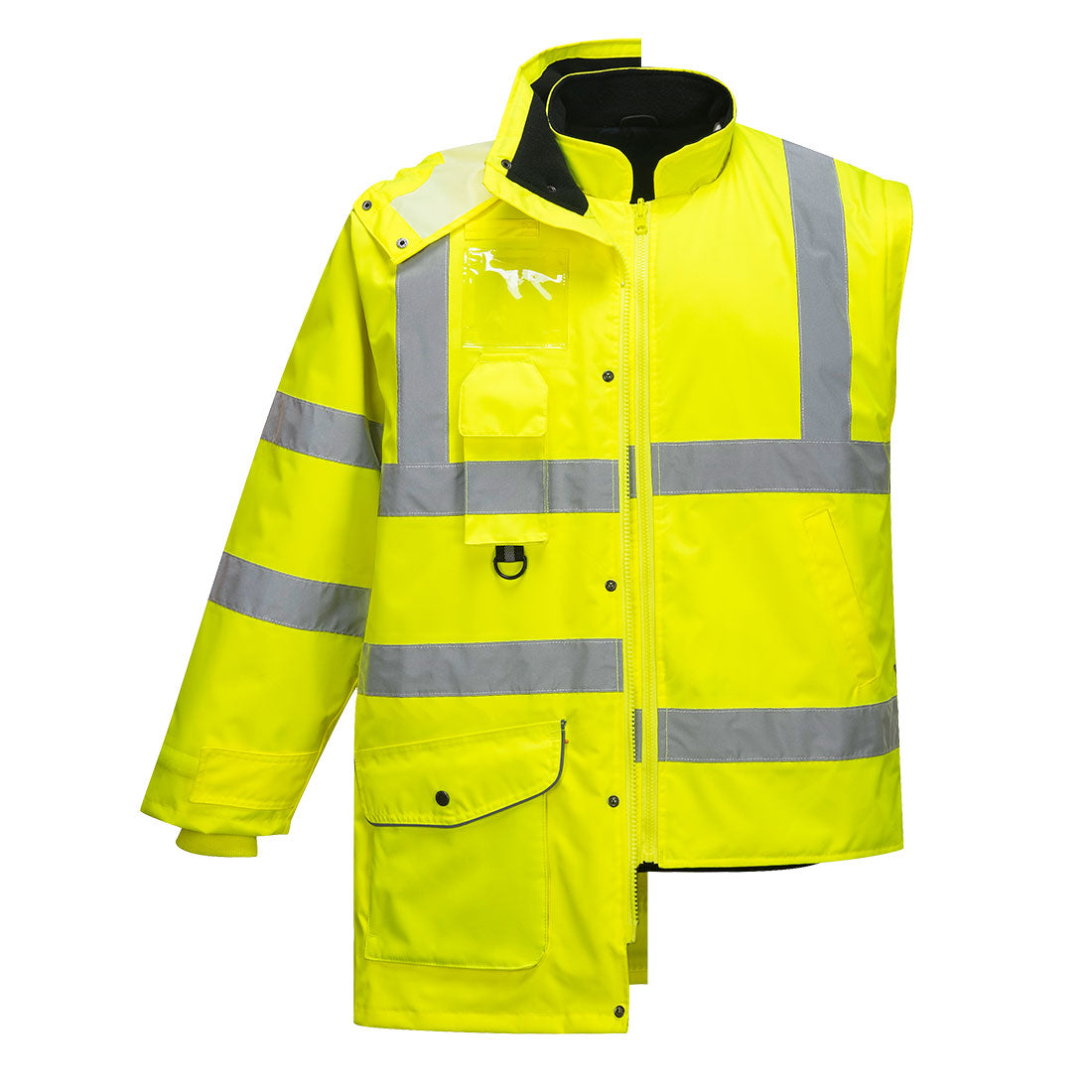 Ademend Hi-Vis 7-in-1 Verkeersjack