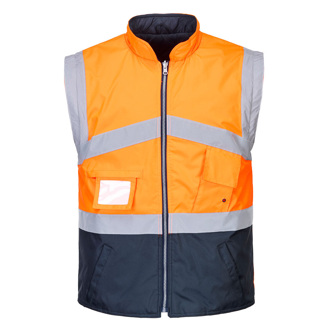 Hi-Vis ademend 2-in-1 contrast omkeerbaar jack