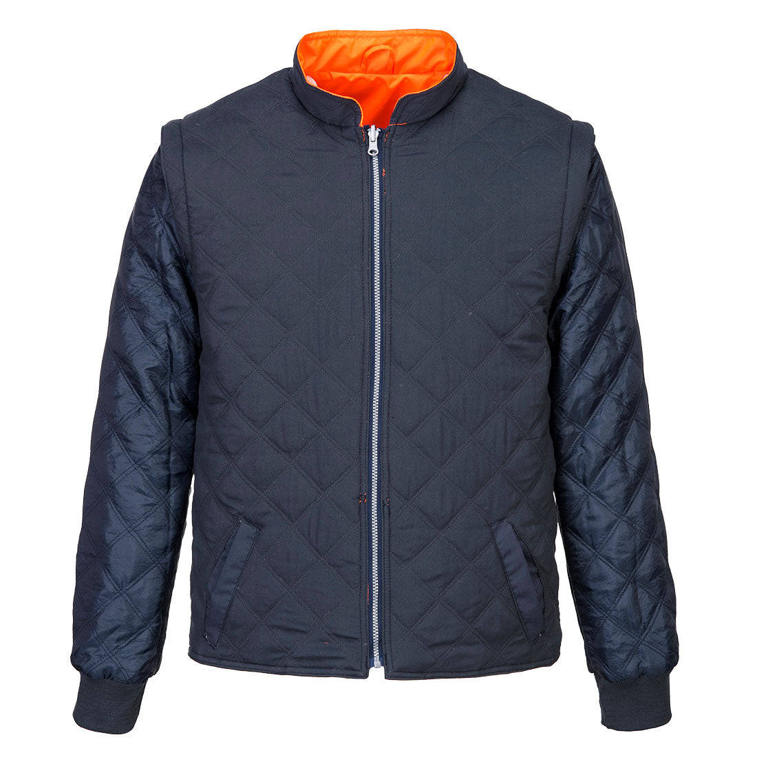 Hi-Vis ademend 2-in-1 contrast omkeerbaar jack