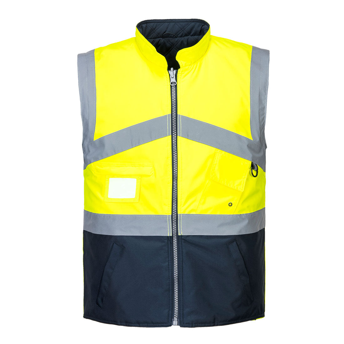 Hi-Vis ademend 2-in-1 contrast omkeerbaar jack