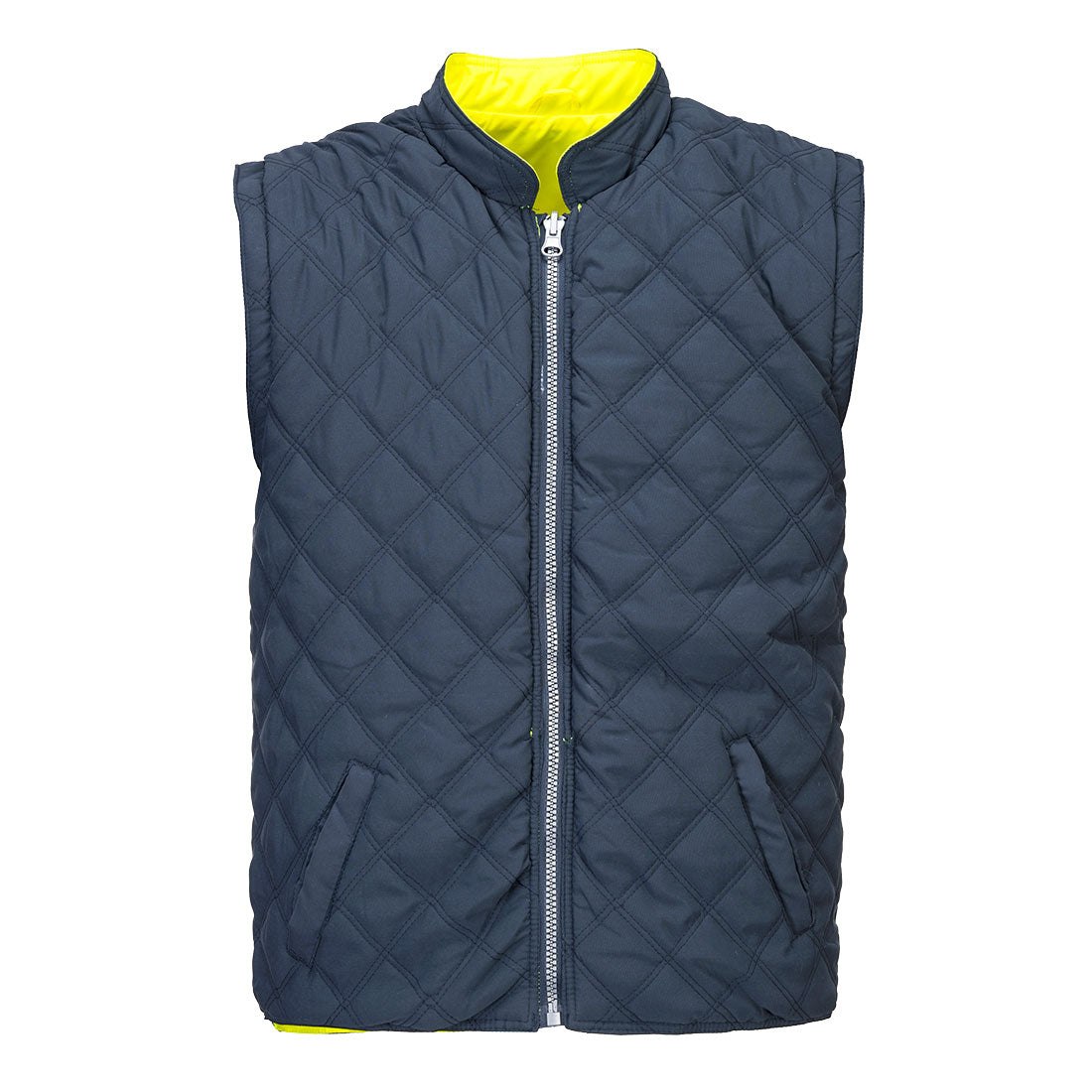 Hi-Vis ademend 2-in-1 contrast omkeerbaar jack